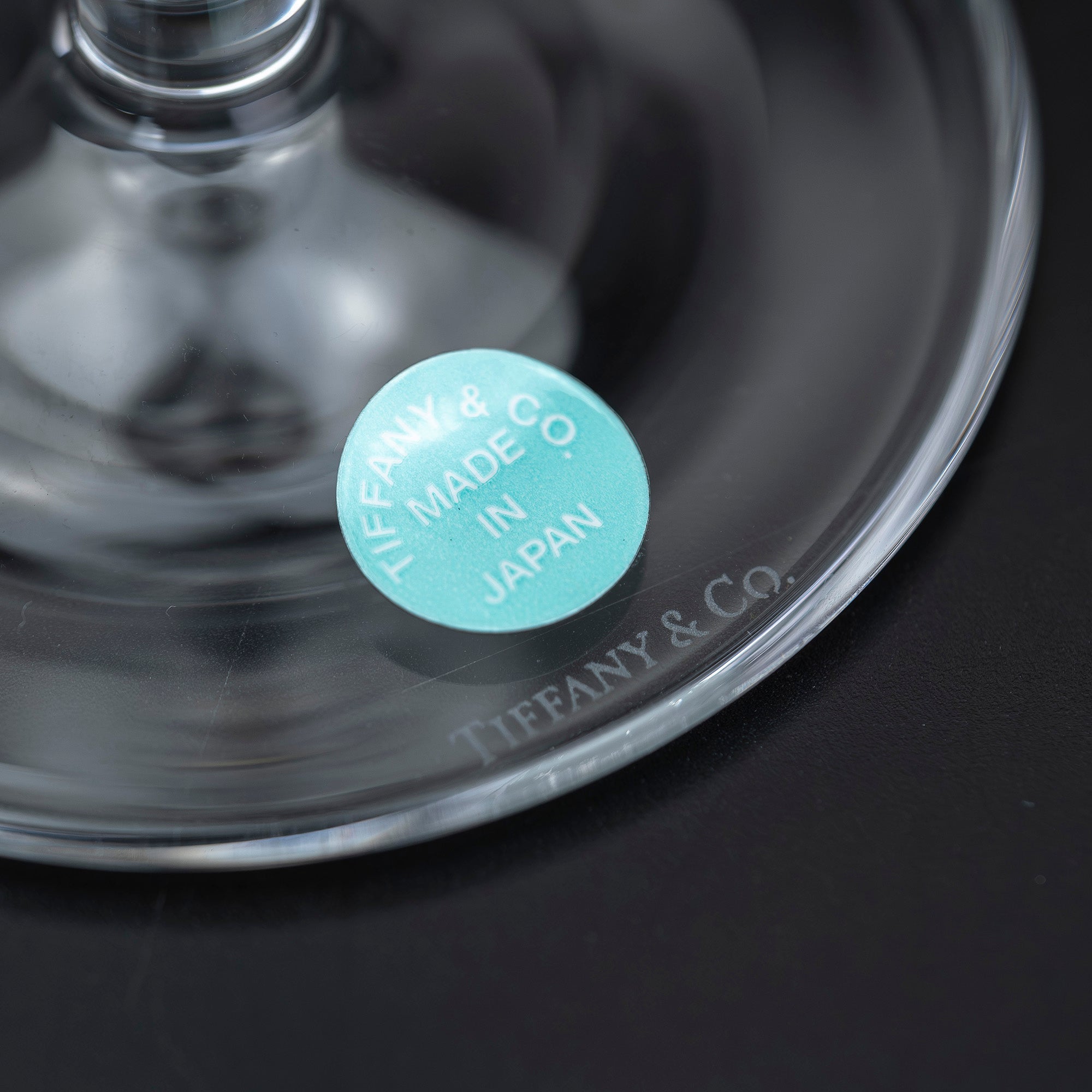 ティファニー TIFFANY & Co. フローレット クリスタルグラス ペア シャンパングラス 【美品・箱付】