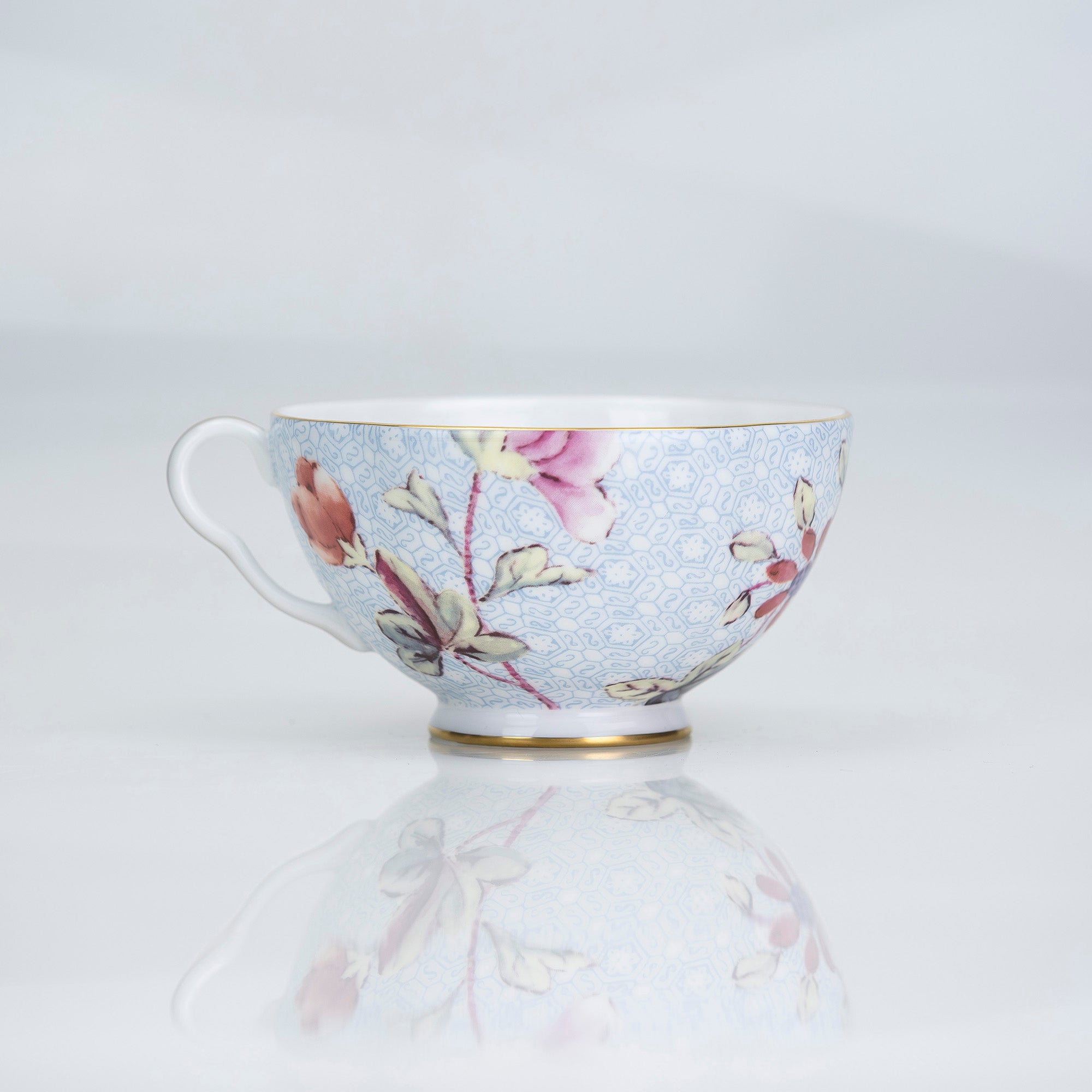 ウェッジウッド WEDGWOOD ハーレクインコレクション カッコー カップ&ソーサー ブルー 廃盤 希少 洋食器【専用ケース付】