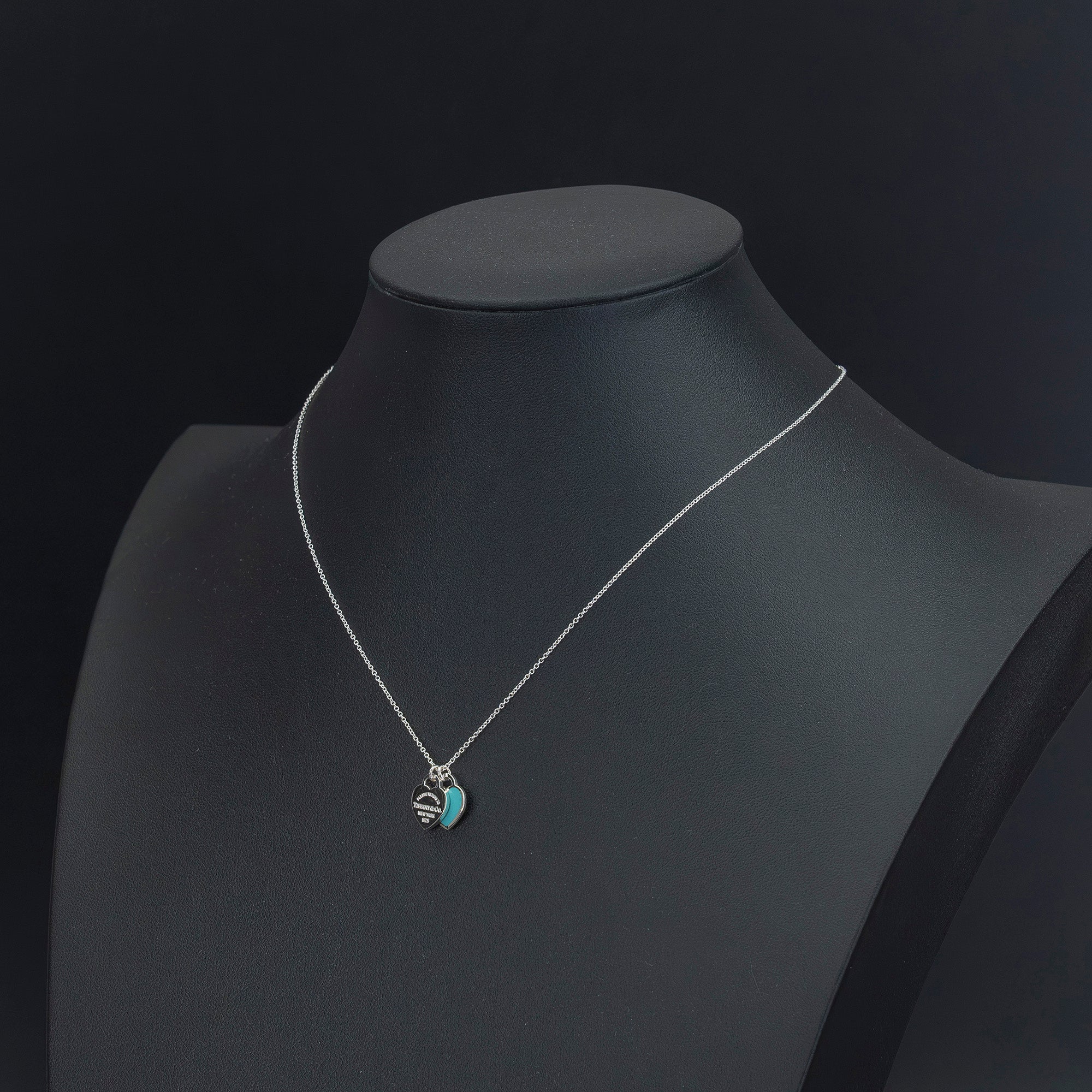 ティファニー TIFFANY & Co. リターントゥティファニー ダブルハートタグ ネックレス シルバー925 【箱・保存袋・リボン付】