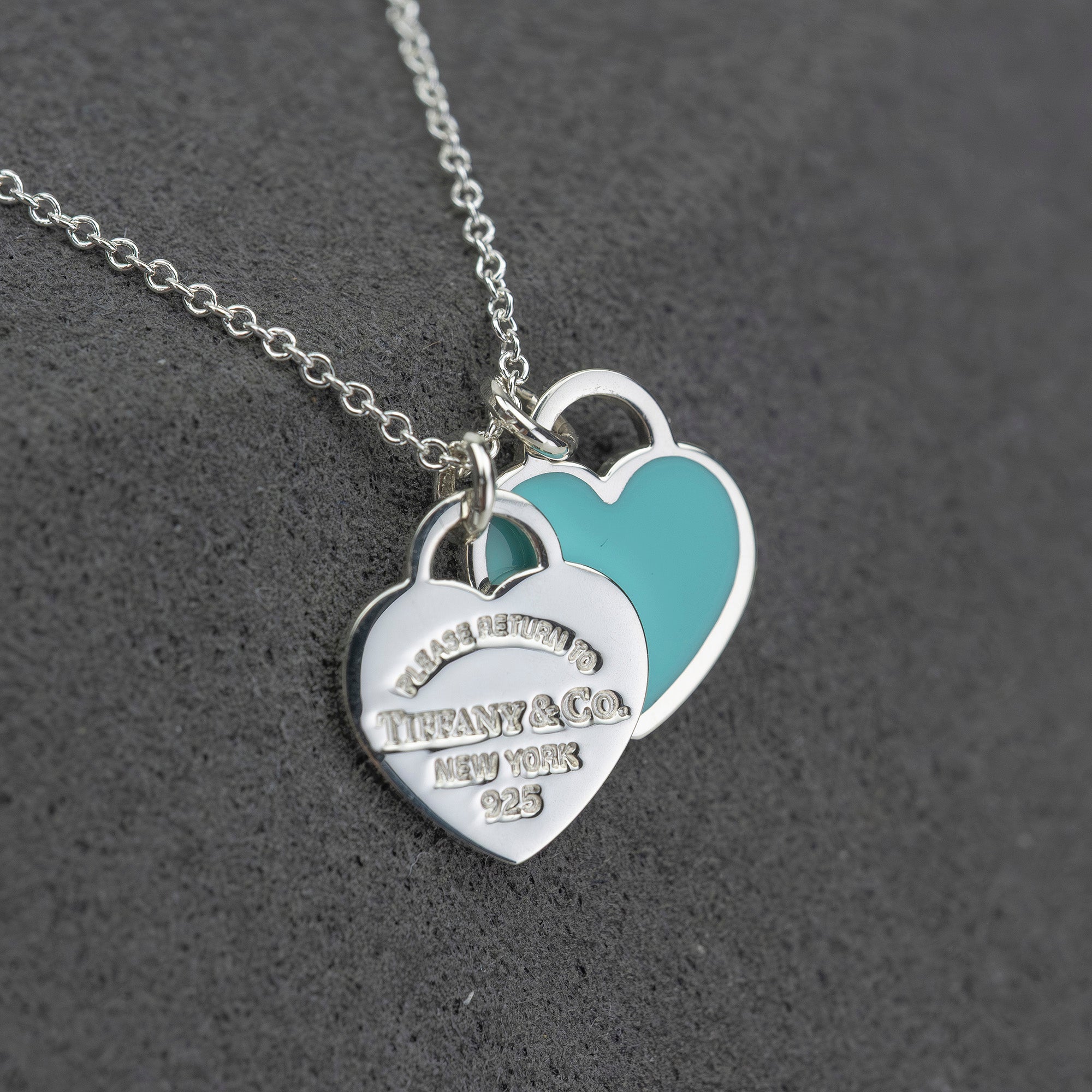 ティファニー TIFFANY & Co. リターントゥティファニー ダブルハートタグ ネックレス シルバー925 【箱・保存袋・リボン付】