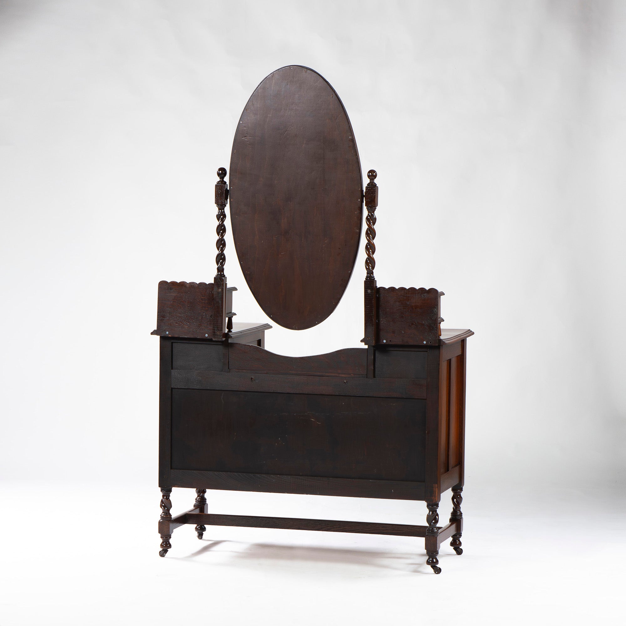 Lloyd's Antiques Mirrored Back Sideboard, Oak, British Antique Dresser Cabinet