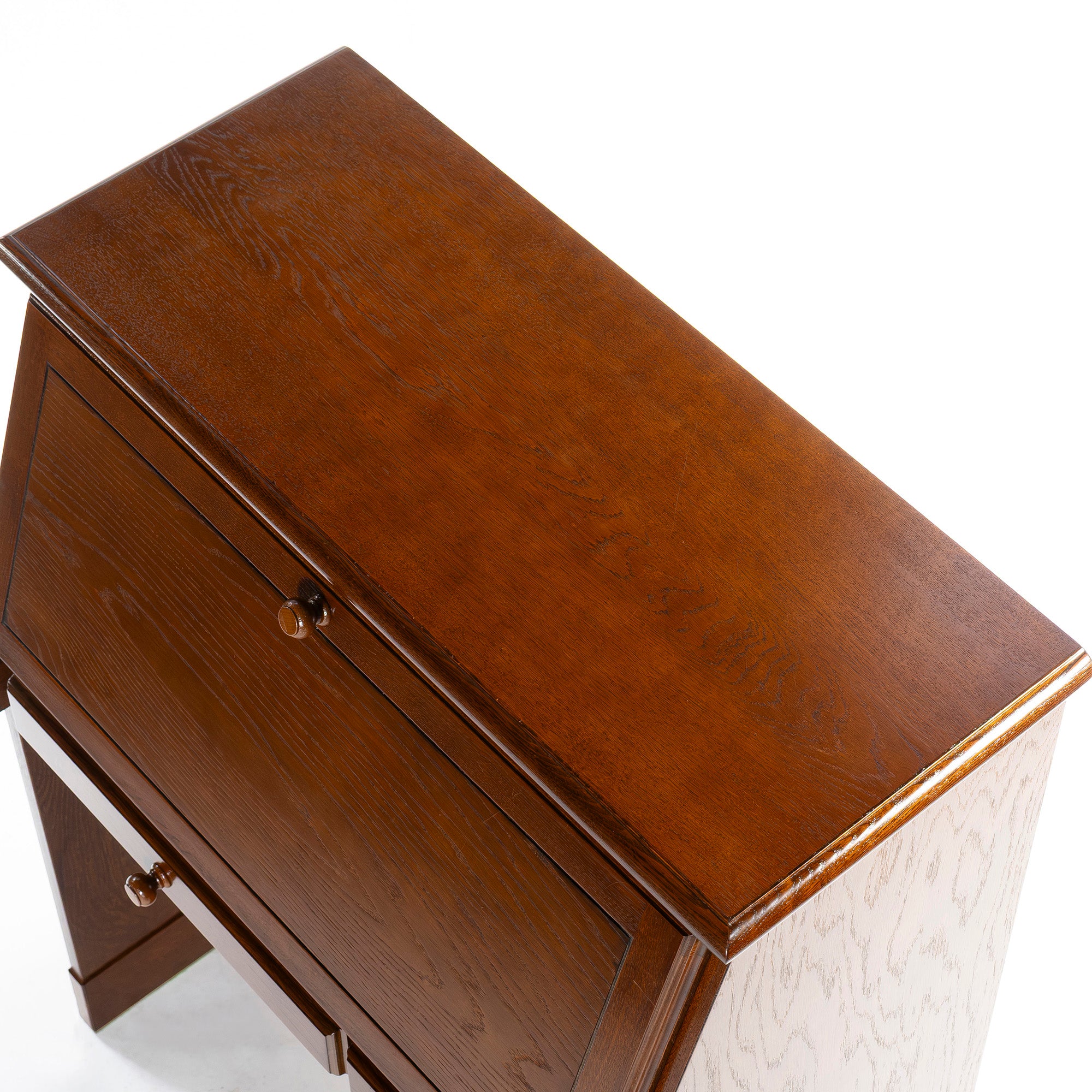 Echigo Folk Crafts Writing Bureau, Oak, Made in Japan, Folk Craft Furniture, Writing Desk, Storage Furniture, Study Desk, Classic, British, Country Style