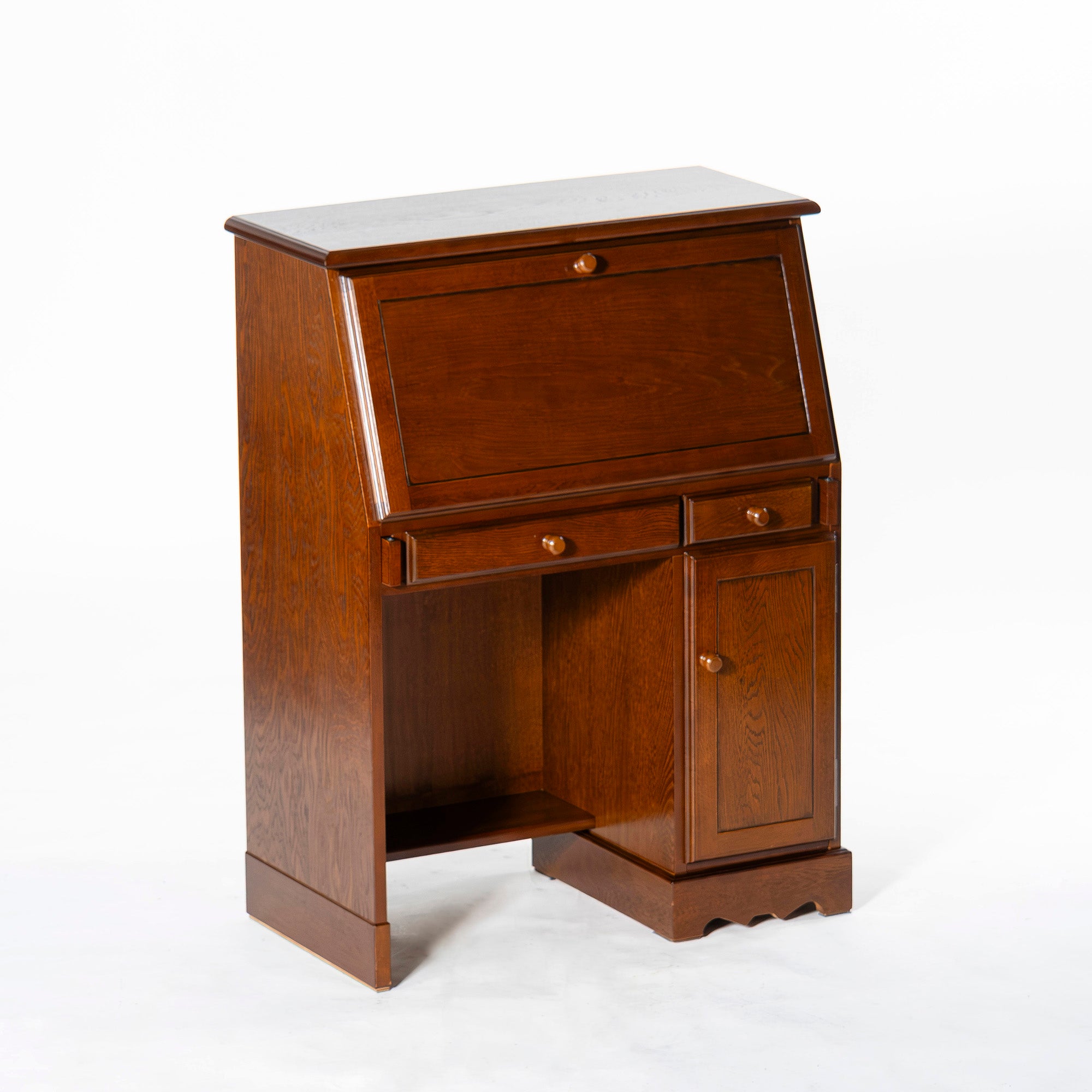 Echigo Folk Crafts Writing Bureau, Oak, Made in Japan, Folk Craft Furniture, Writing Desk, Storage Furniture, Study Desk, Classic, British, Country Style