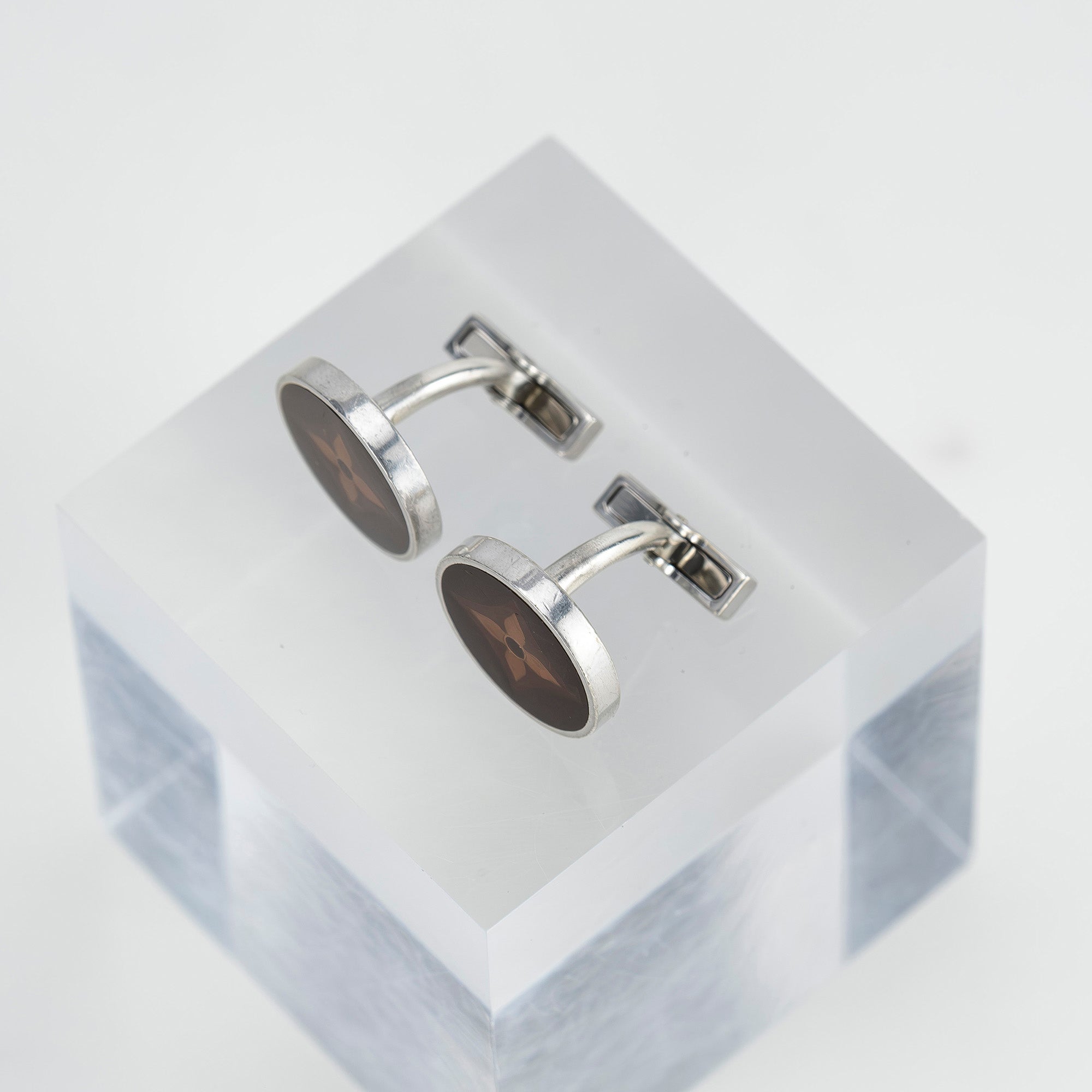 ルイ・ヴィトン LOUIS VUITTON ブトン・ドゥ・マンシェット フルール カフス M64482 シルバー925