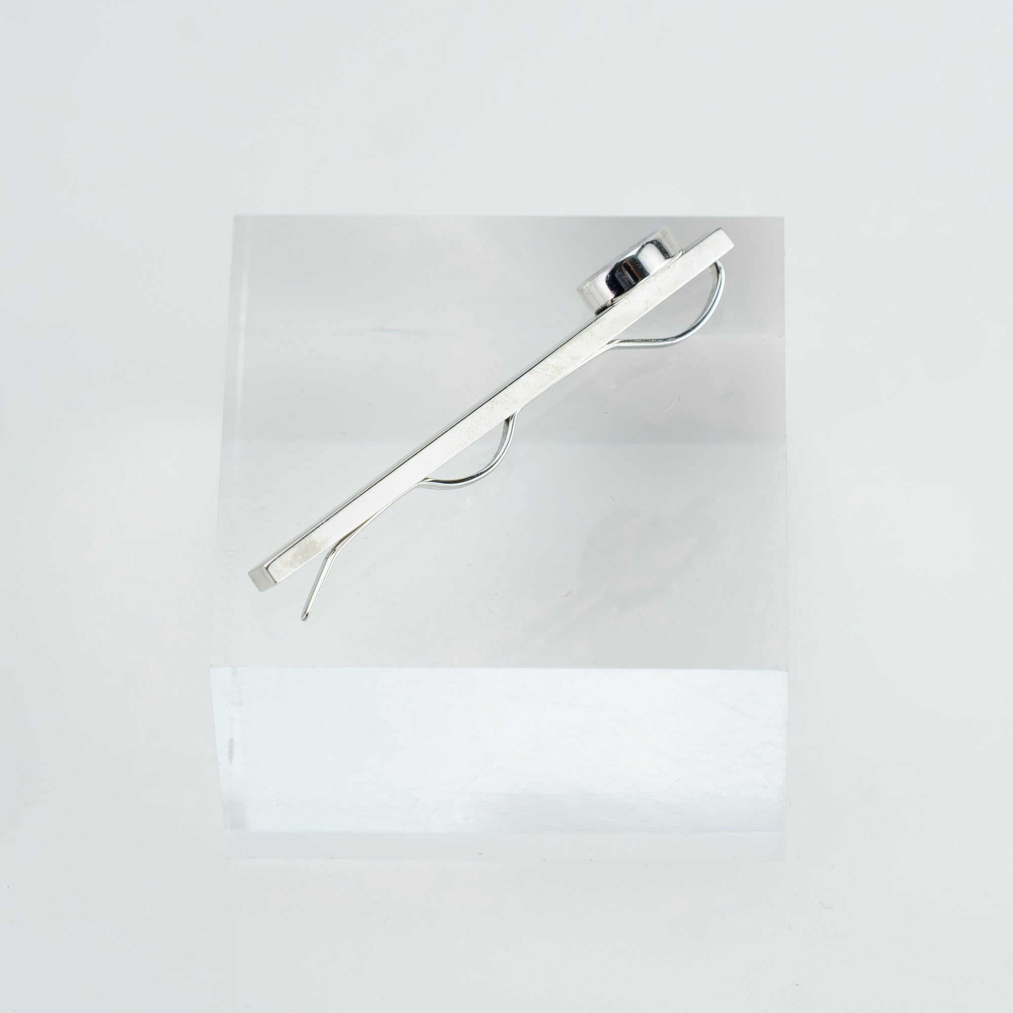 エルメス HERMES セリエ タイバー タイピン タイクリップ パラジウムプレーテッド メンズ ビジネス フォーマル 小物【箱・保存袋付】