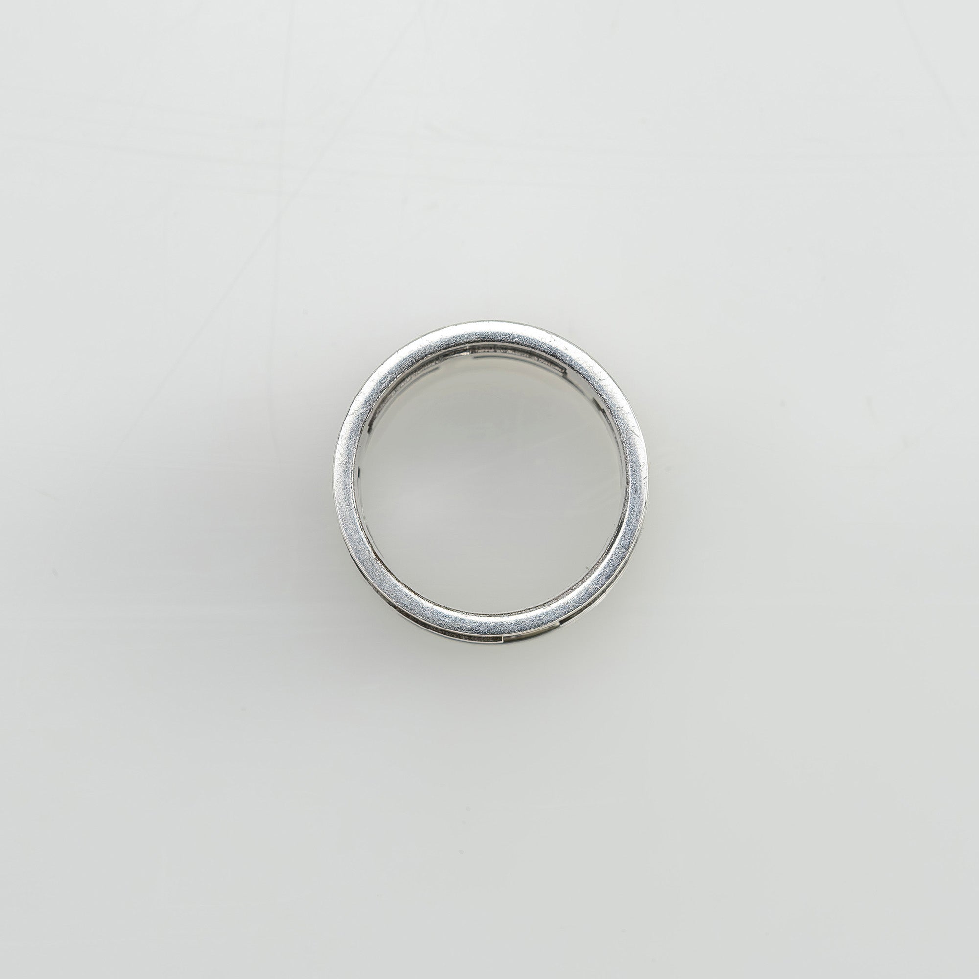 Hermès Move H Ring #51, approximately size 11, beige and silver, H motif, women's ring, accessory