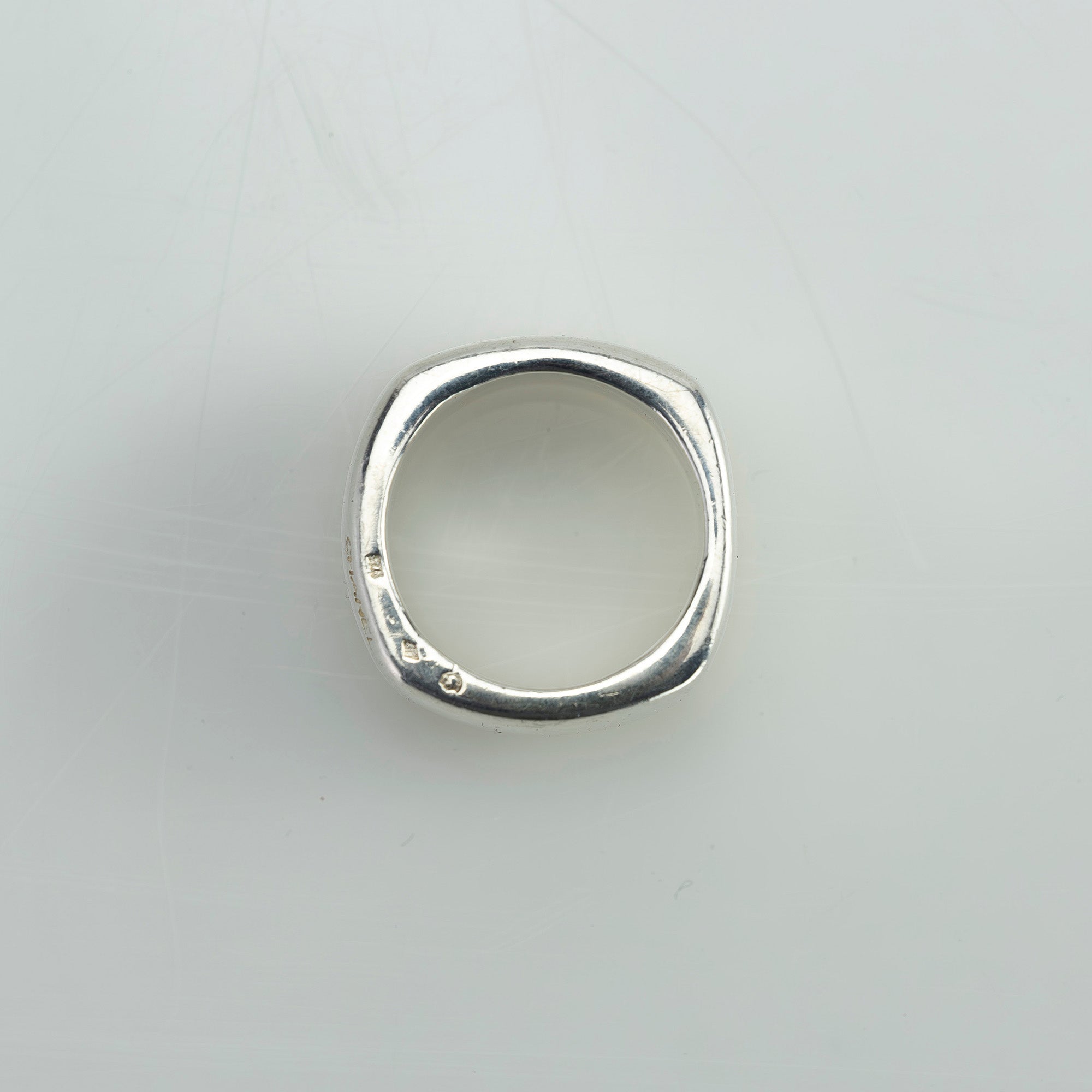 CHANEL logo ring, 925 silver, approximately size 15, silver accessories, vintage, brand accessories