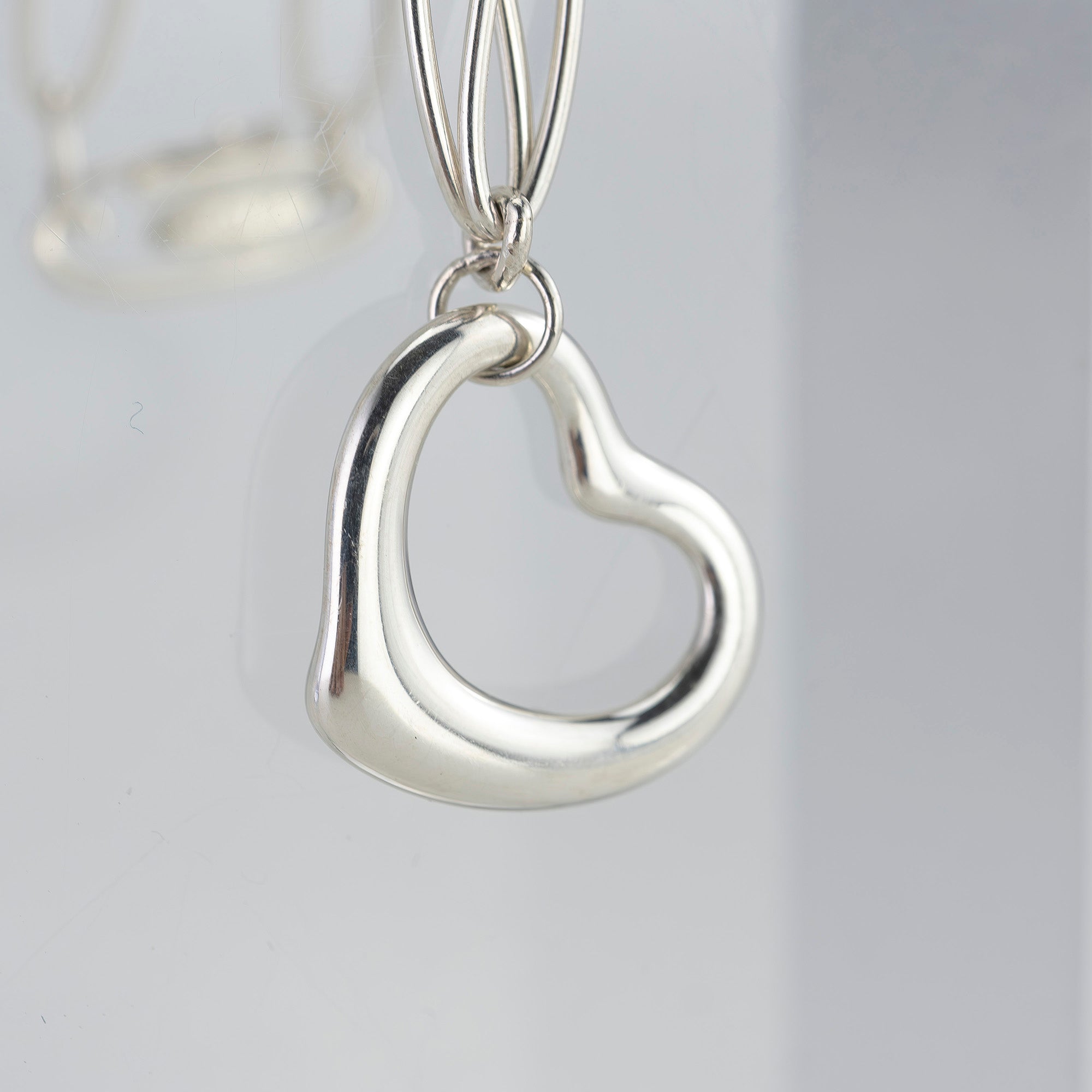 Tiffany & Co. Elsa Peretti Open Heart Bracelet in 925 Sterling Silver (Box and Dust Bag Included)