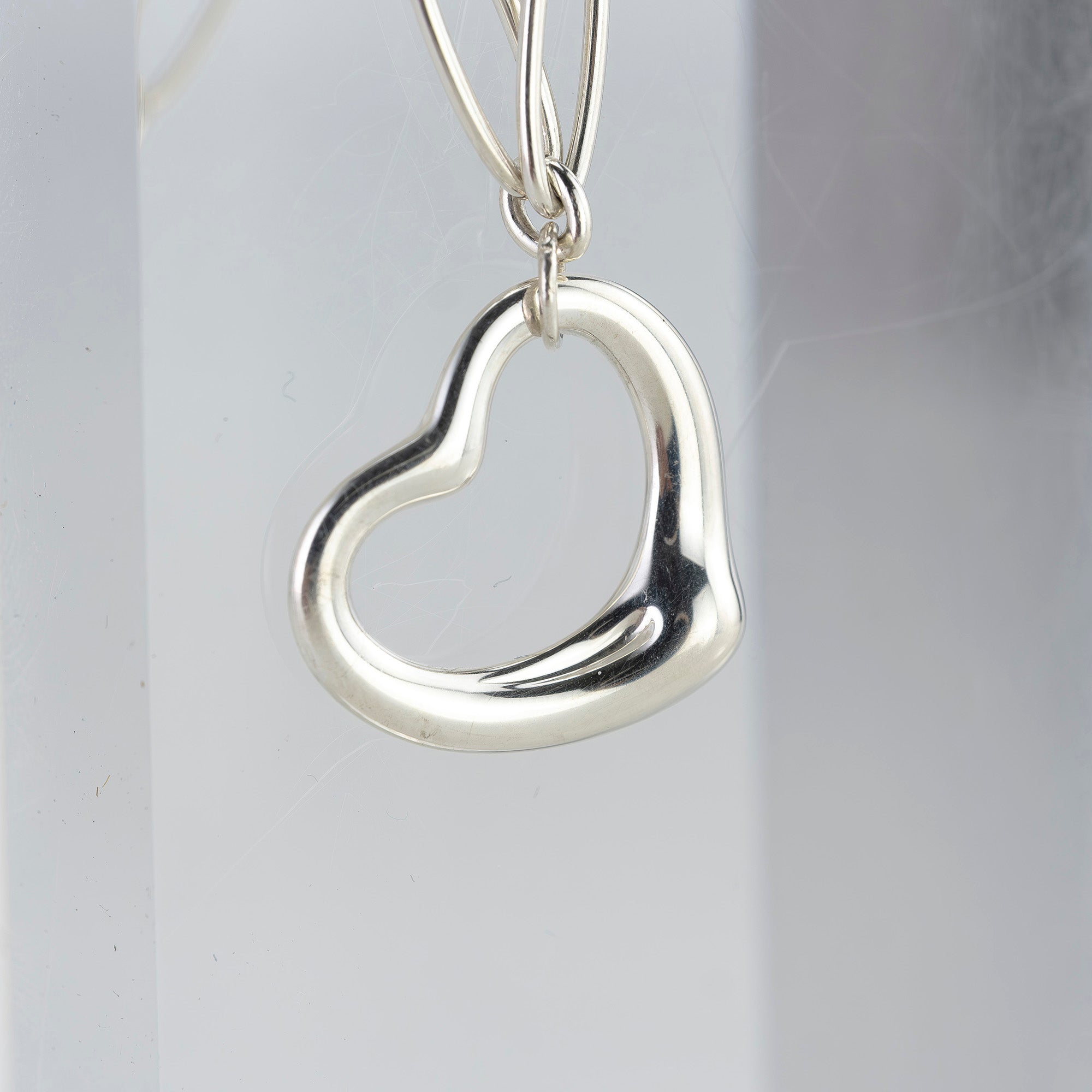 Tiffany & Co. Elsa Peretti Open Heart Bracelet in 925 Sterling Silver (Box and Dust Bag Included)