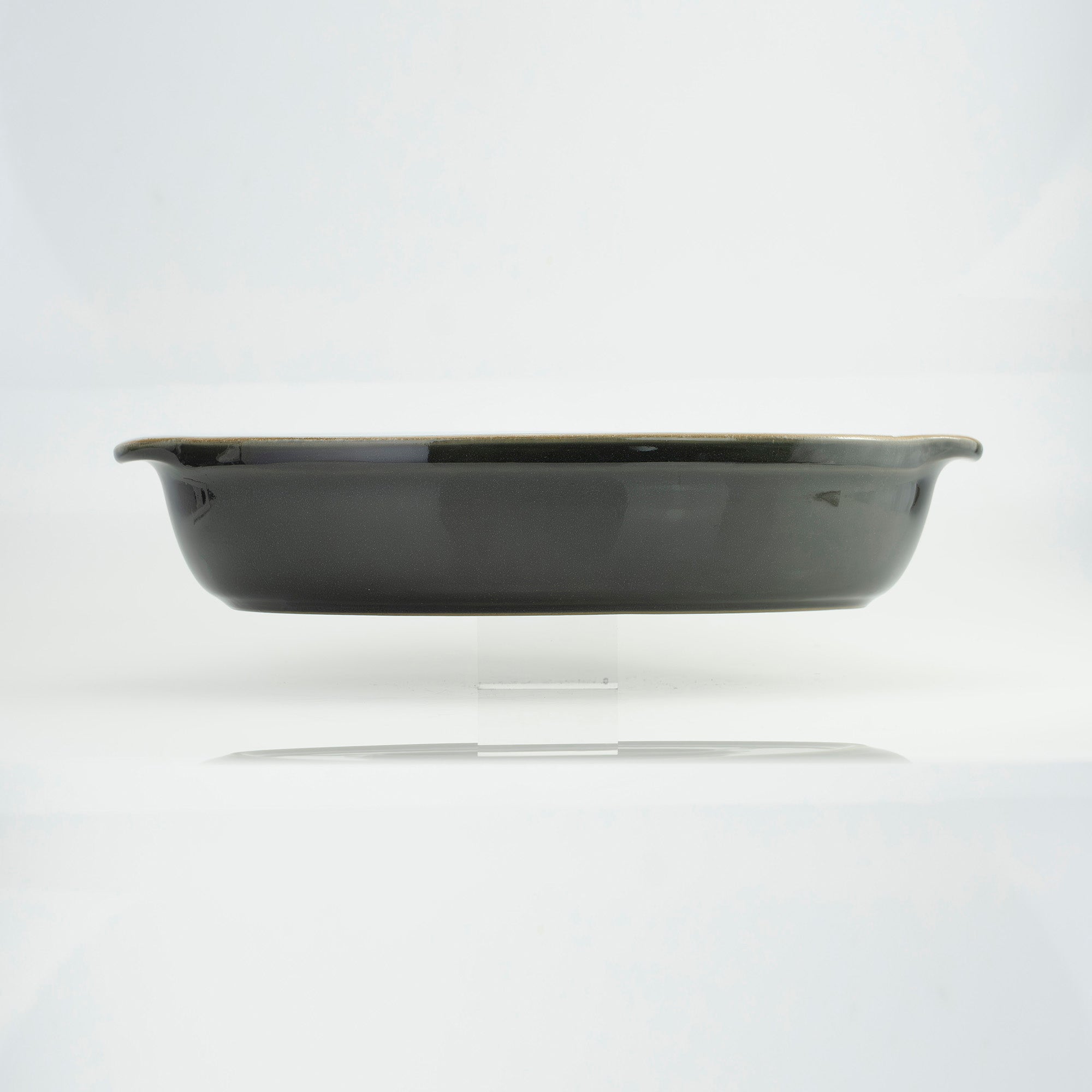 Vintage Denby Savile Grey gratin dish and oval plate set, made in England