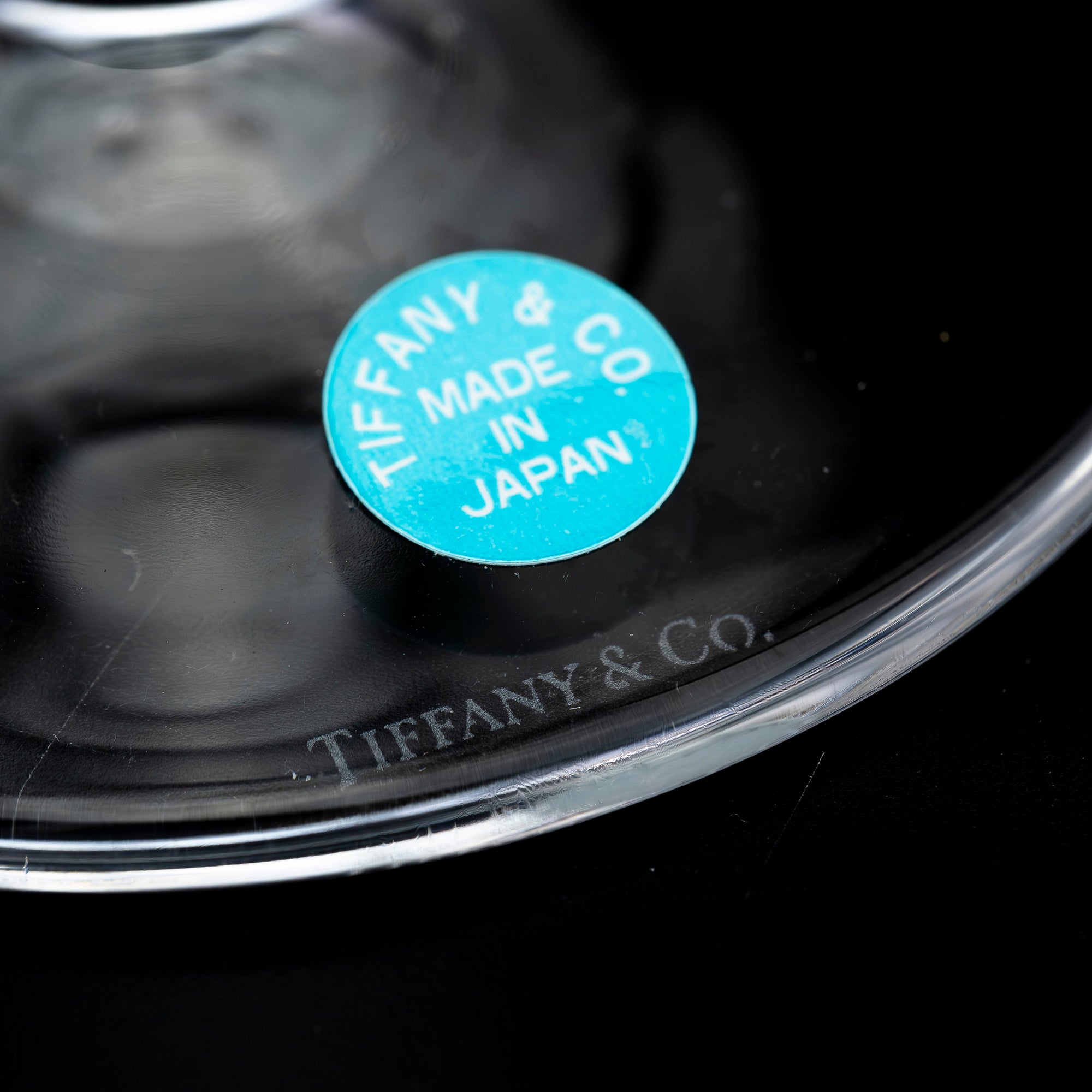 ティファニー TIFFANY&Co. アトラス ピルスナーグラス ペア 日本製 クリスタル ローマ数字カット ガラス ビアグラス 【箱付】(1)