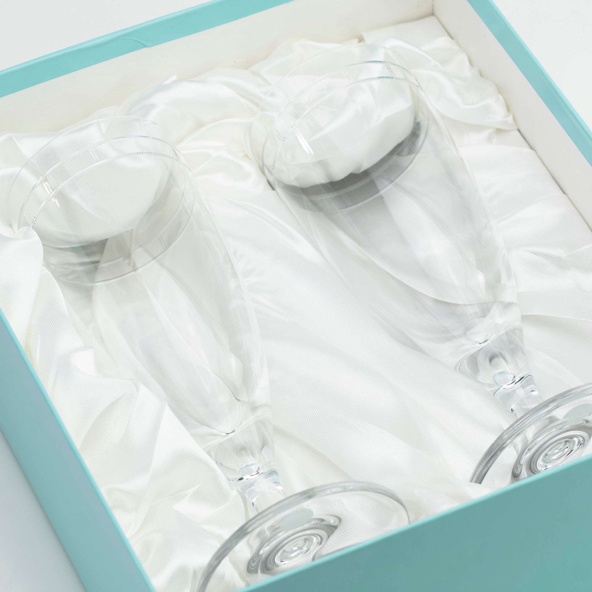 ティファニー TIFFANY&Co. アトラス ピルスナーグラス ペア 日本製 クリスタル ローマ数字カット ガラス ビアグラス 【箱付】(3)