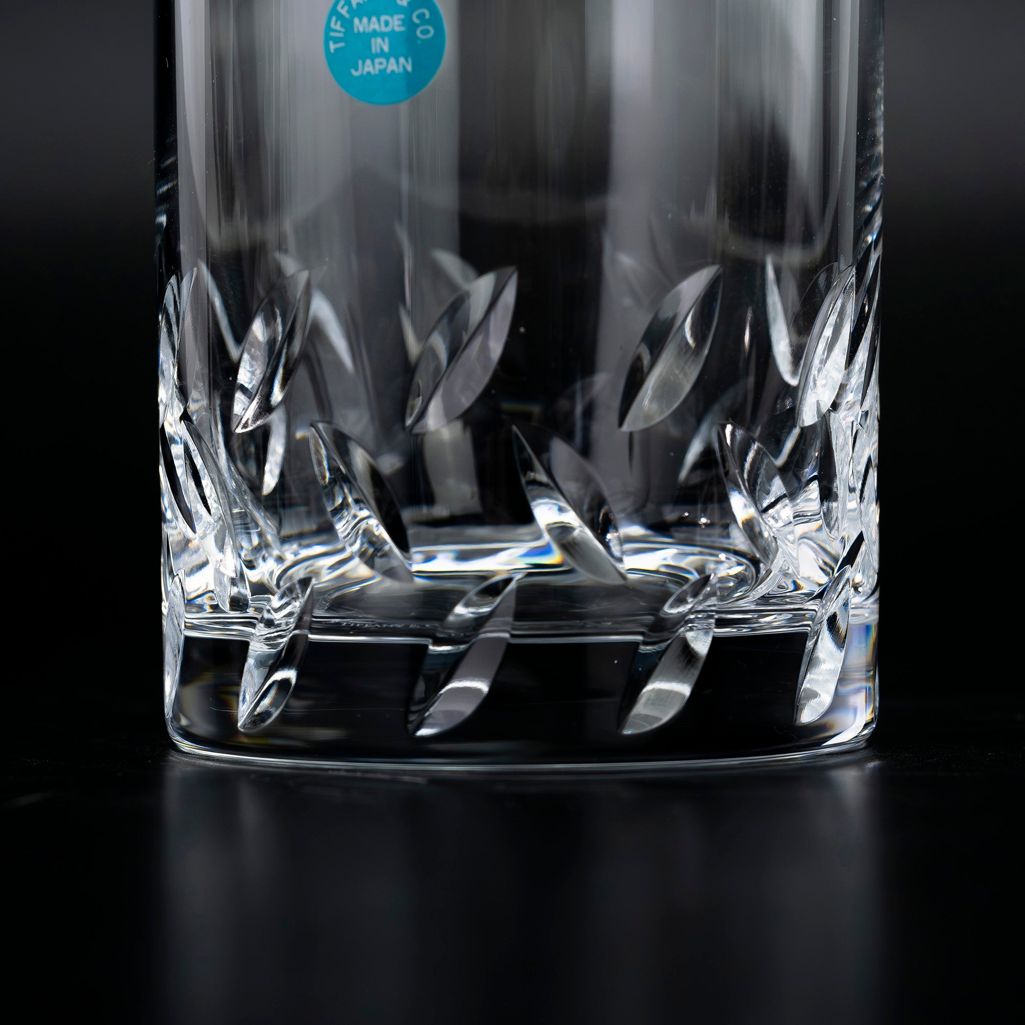 ティファニー TIFFANY&Co. ロックグラス ペア 日本製 クリスタル カットグラス タンブラー【箱付】