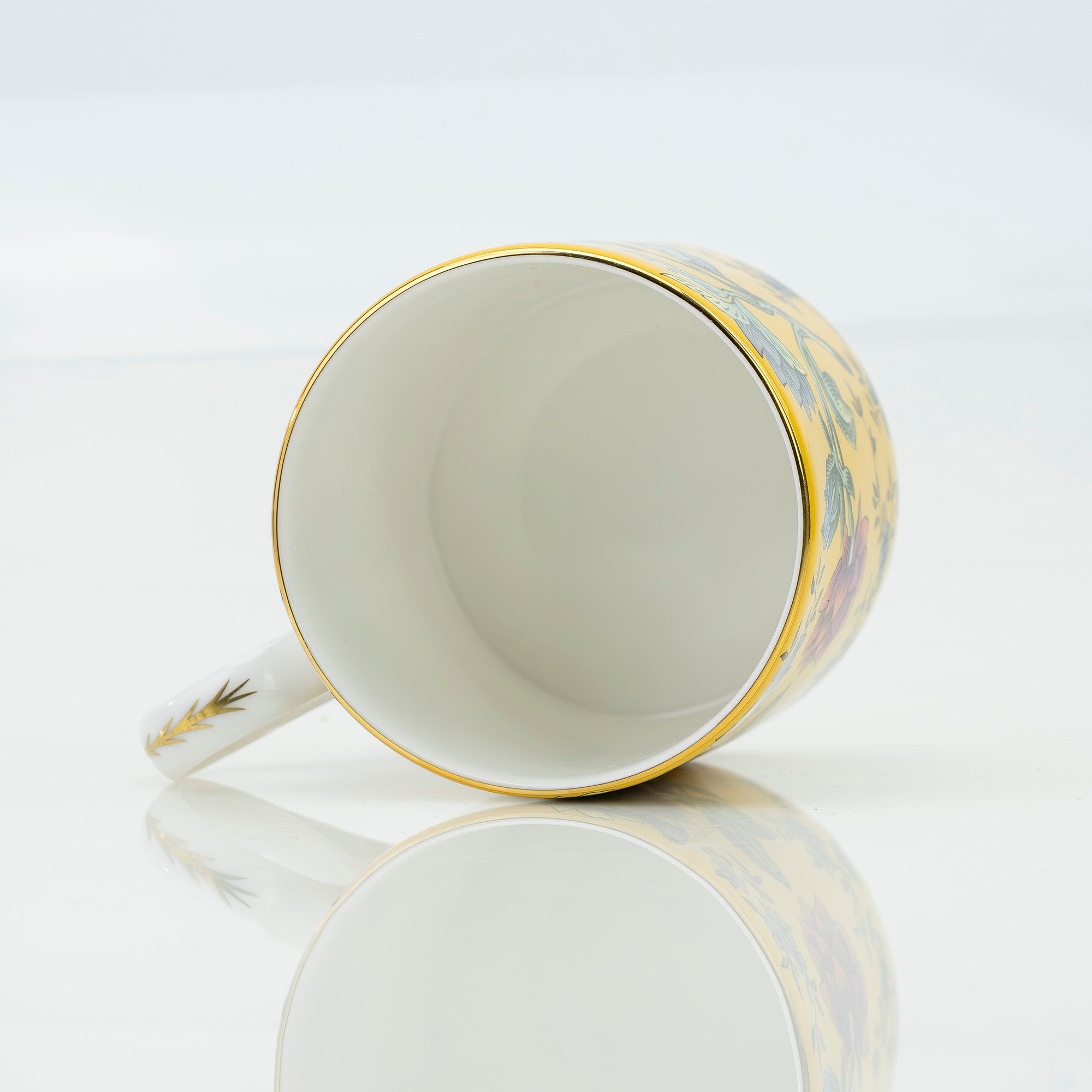 ウェッジウッド WEDGWOOD ワンダーラスト イエロー トンキン マグカップ&スクエアトレイ セット 美品【箱付】