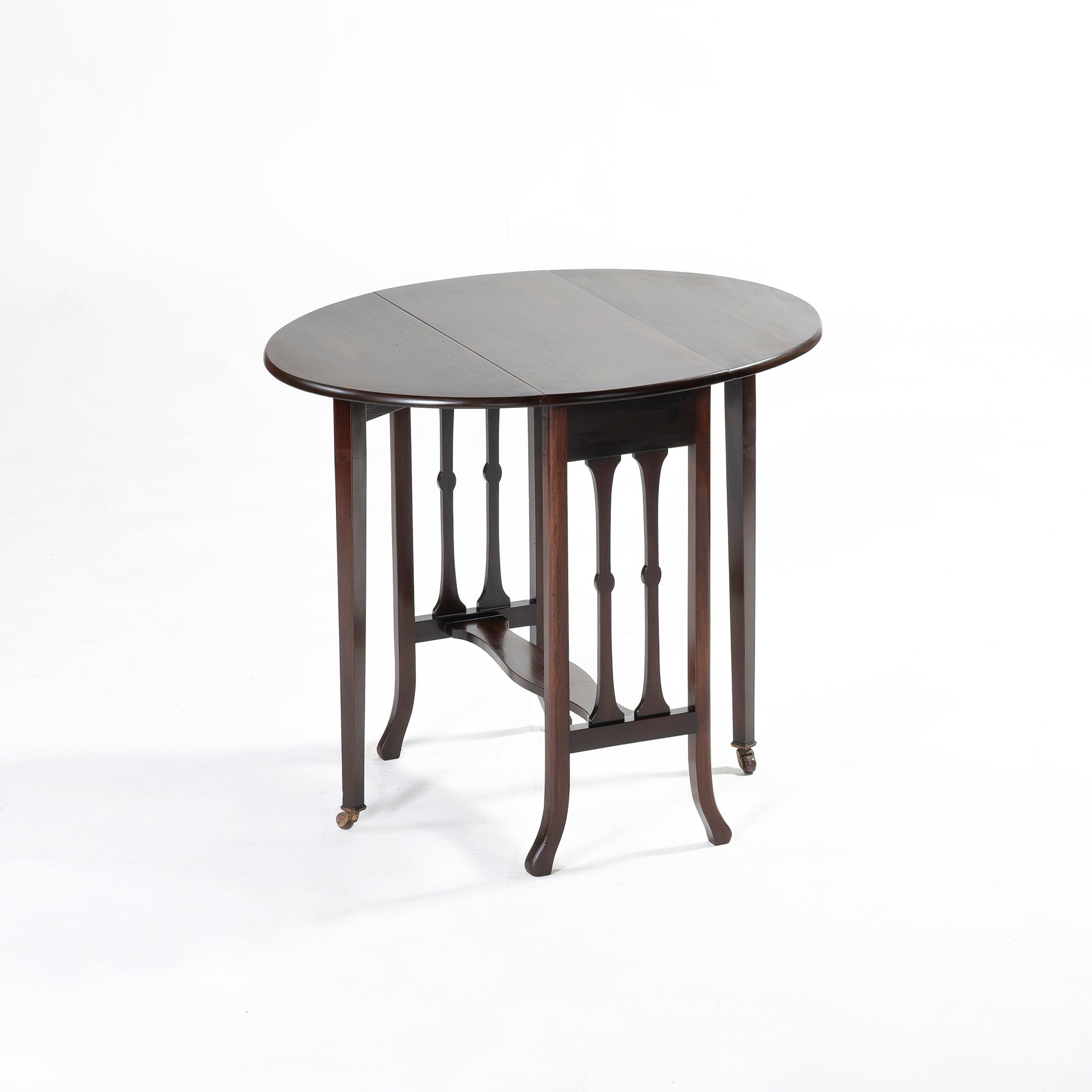 ゲートレッグテーブル 英国アンティーク サザランドテーブル マホガニー材 フォールディング 折り畳み カフェテーブル コンソールテーブル