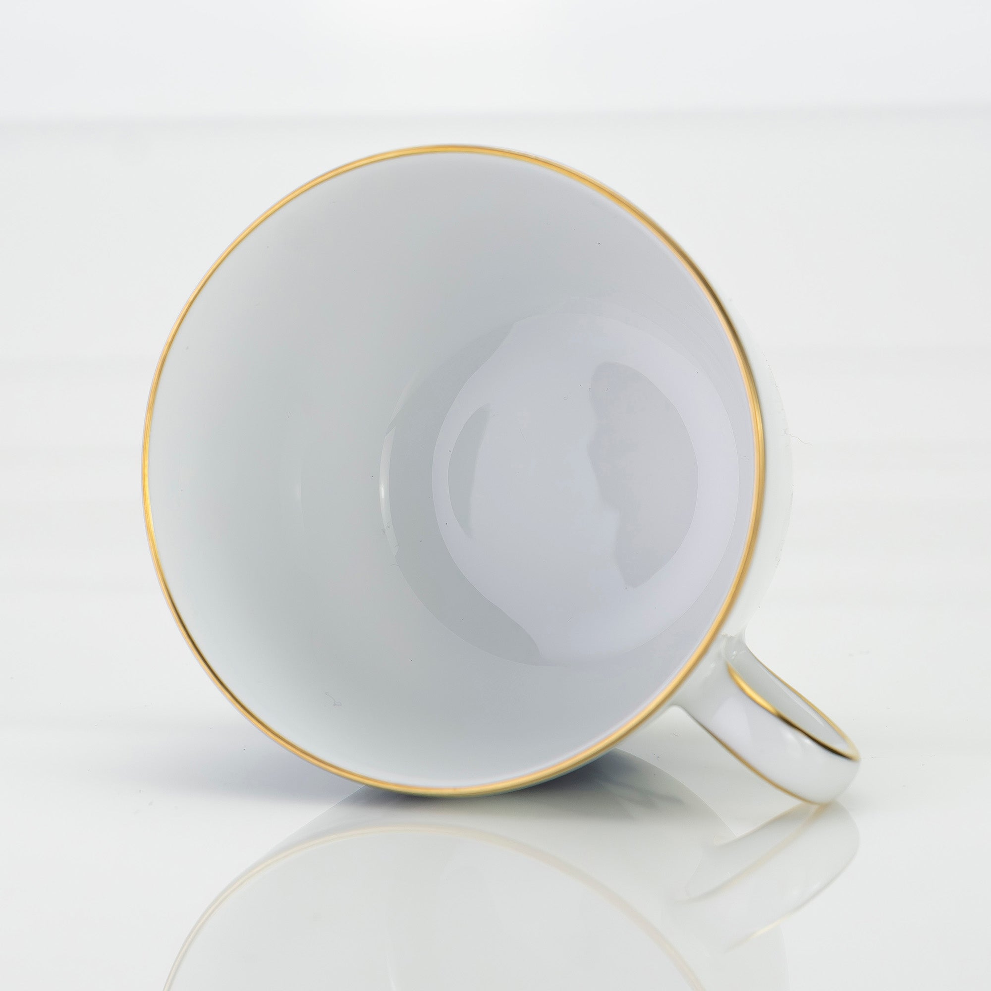 大倉陶園 ブルーローズ 8211 モーニングカップ&ソーサー OKURA 白磁 青薔薇 コーヒーカップ 日本製 洋食器【箱付】(4)