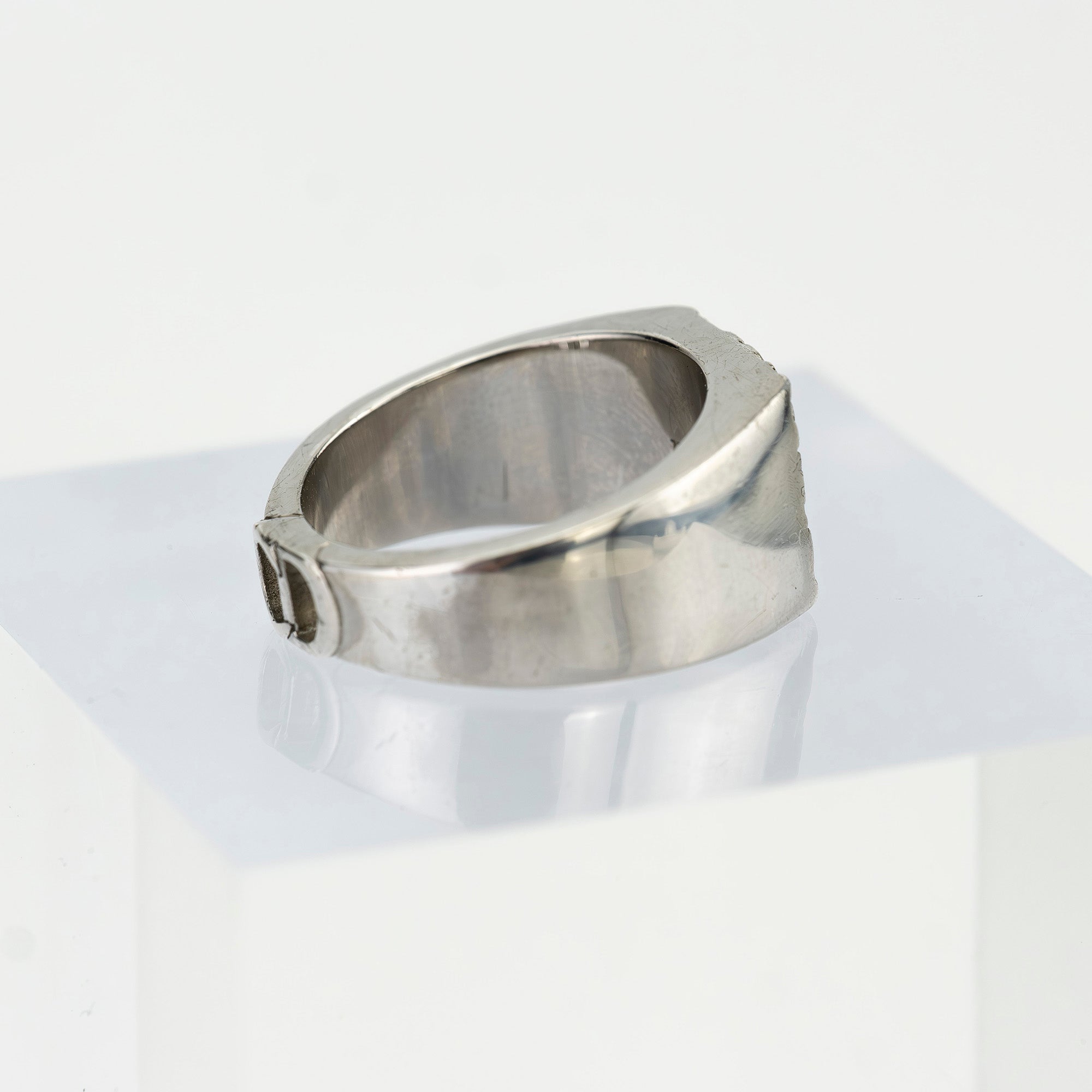 クリスチャンディオール トロッター オブリーク リング メンズ 約20号 シルバー925 ヴィンテージ