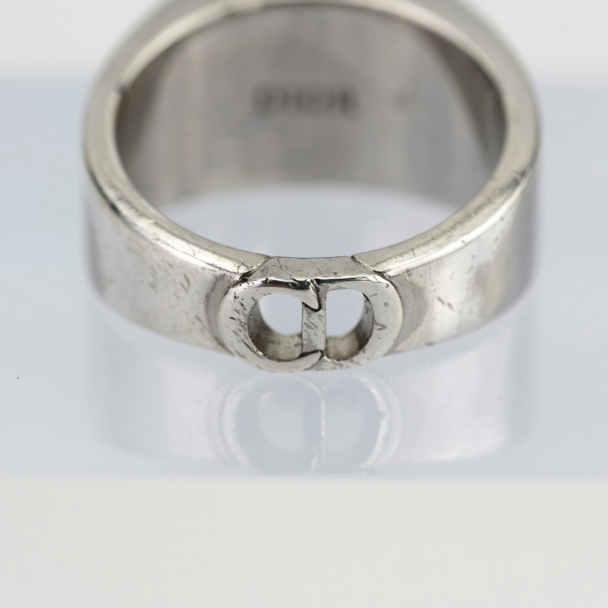 クリスチャンディオール トロッター オブリーク リング メンズ 約20号 シルバー925 ヴィンテージ