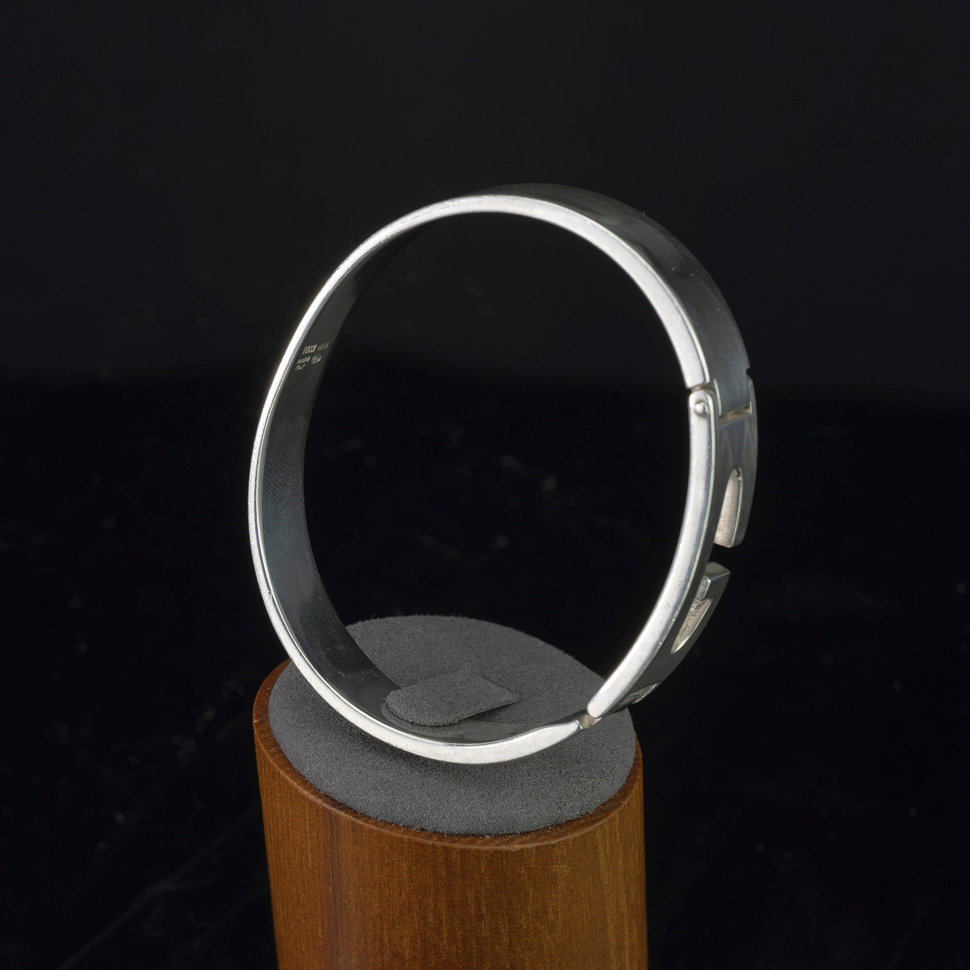 グッチ GUCCI カットアウトG バングル シルバー925 ブレスレット ヴィンテージ ユニセックス 保存袋付