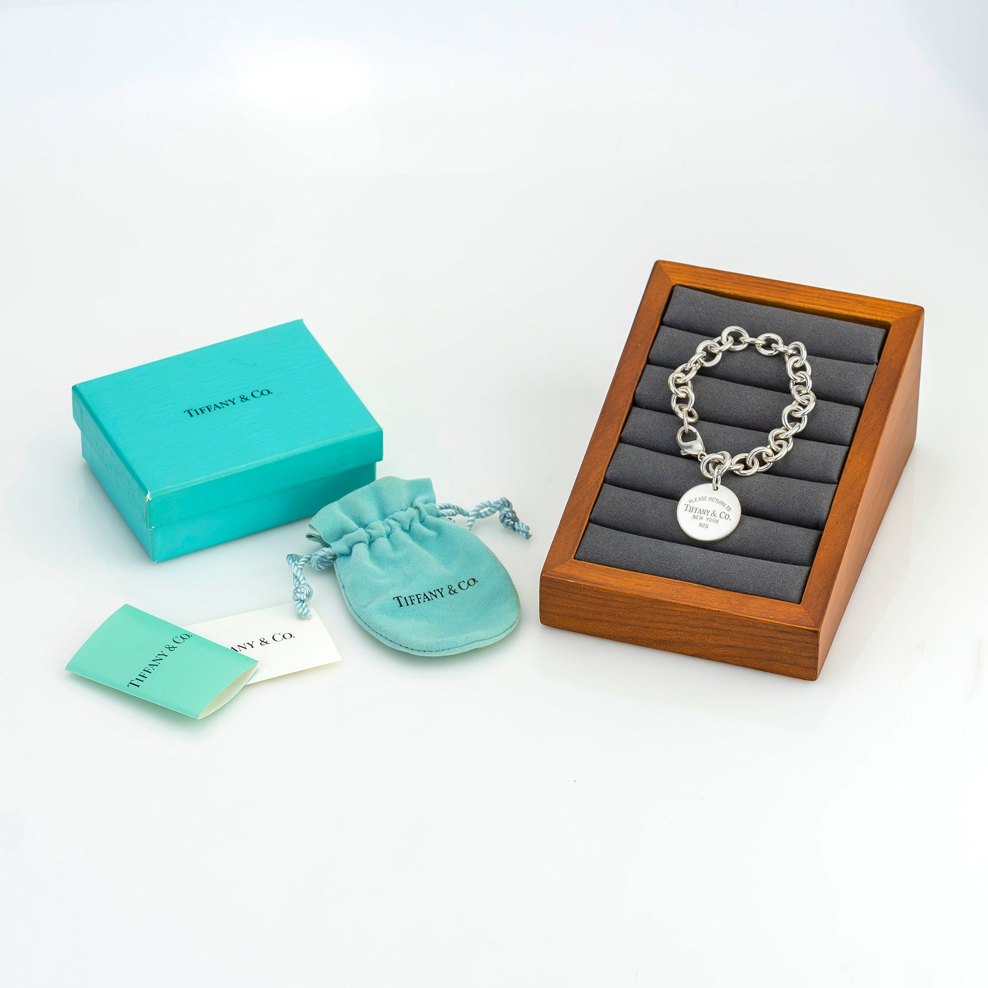 ティファニー TIFFANY&Co. リターントゥティファニー ブレスレット ラウンドタグ シルバー925 美品【箱・保存袋付】