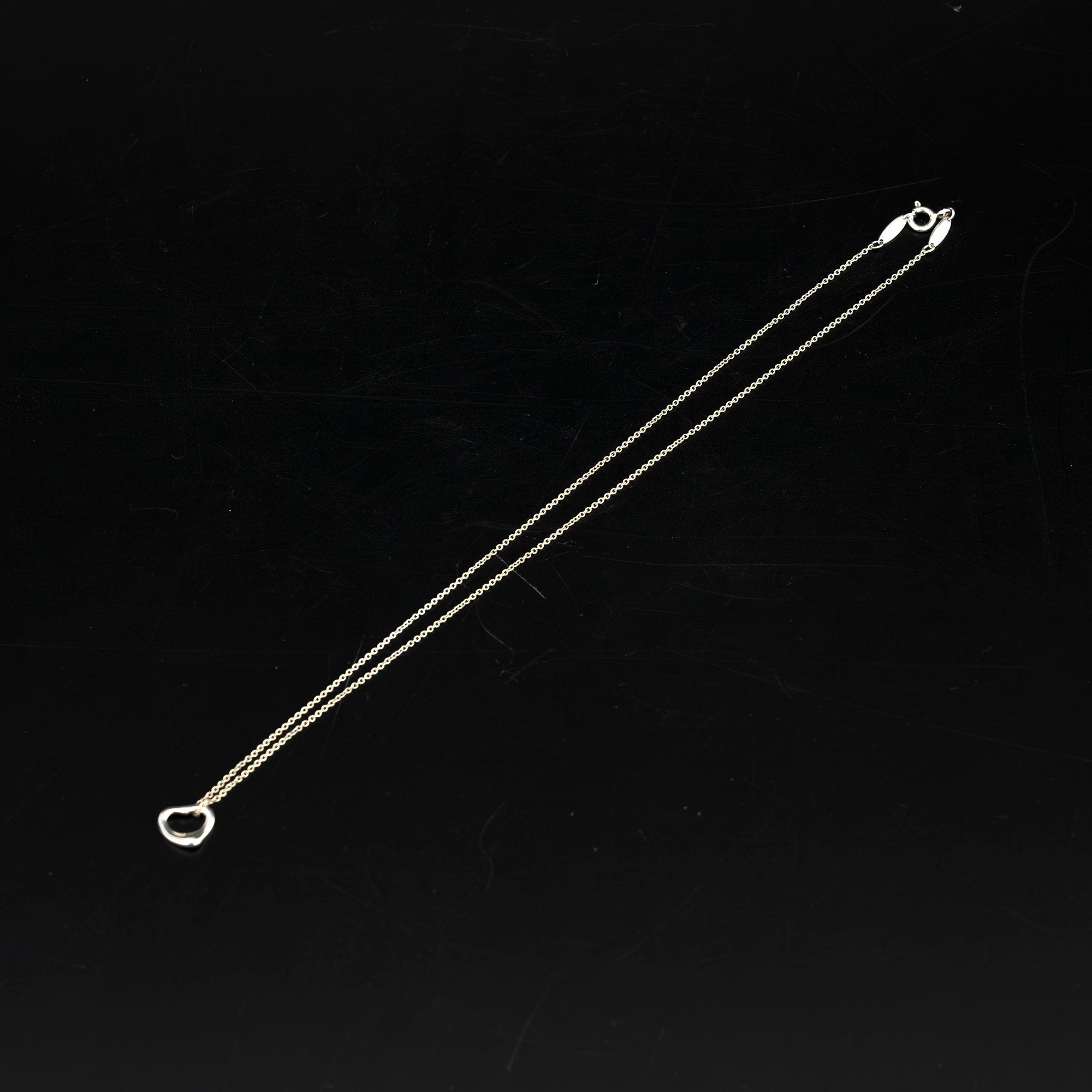 ティファニー TIFFANY&Co. エルサ・ペレッティ オープンハート ネックレス シルバー925 【箱・保存袋付】