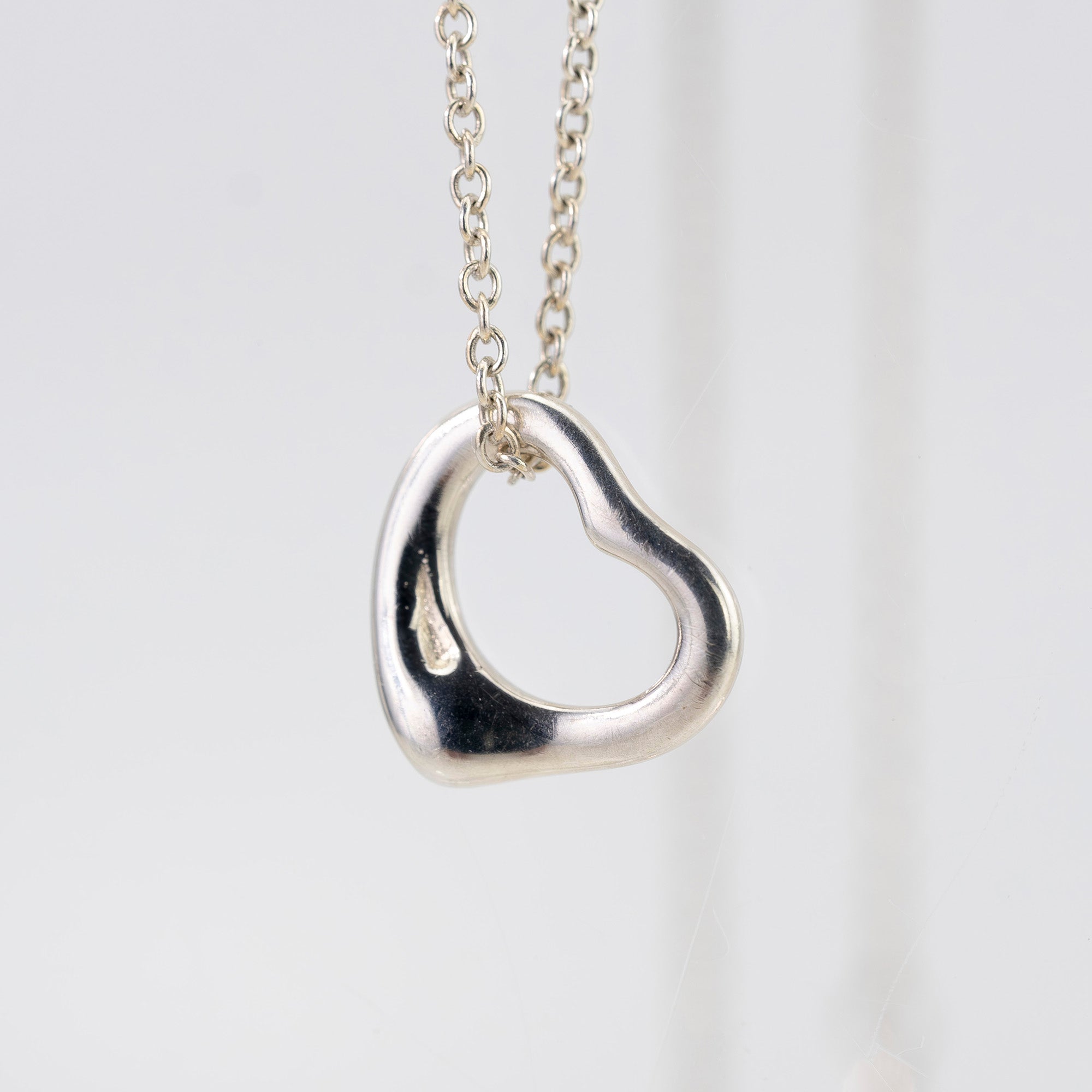 ティファニー TIFFANY&Co. エルサ・ペレッティ オープンハート ネックレス シルバー925 【箱・保存袋付】