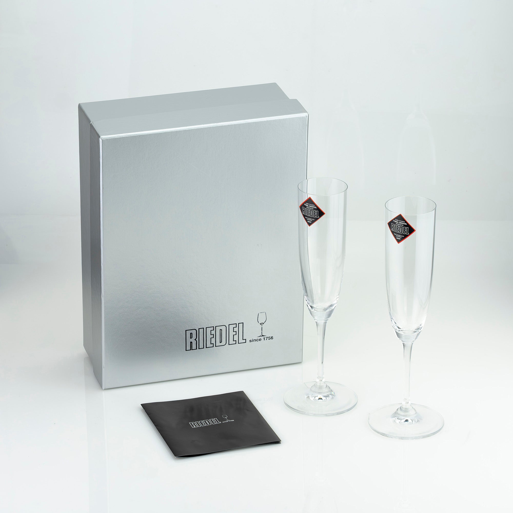リーデル RIEDEL ヴィノムシャンパングラス ペア フルート クリスタル 定番モデル 美品【箱付】