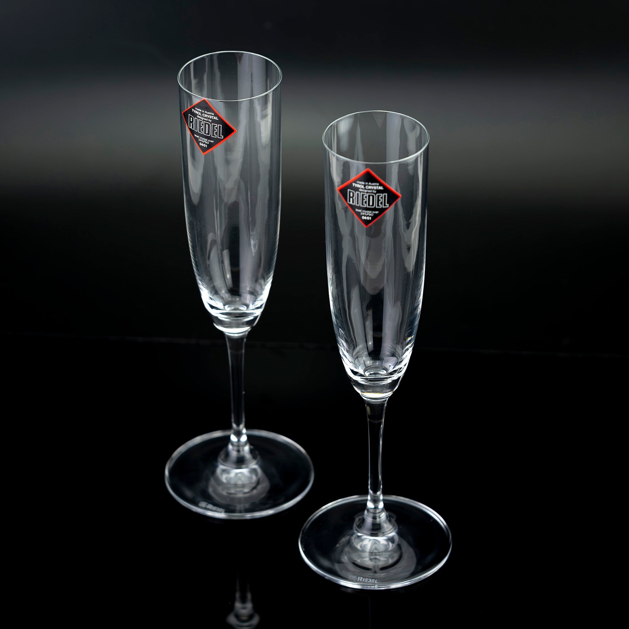 リーデル RIEDEL ヴィノムシャンパングラス ペア フルート クリスタル 定番モデル 美品【箱付】