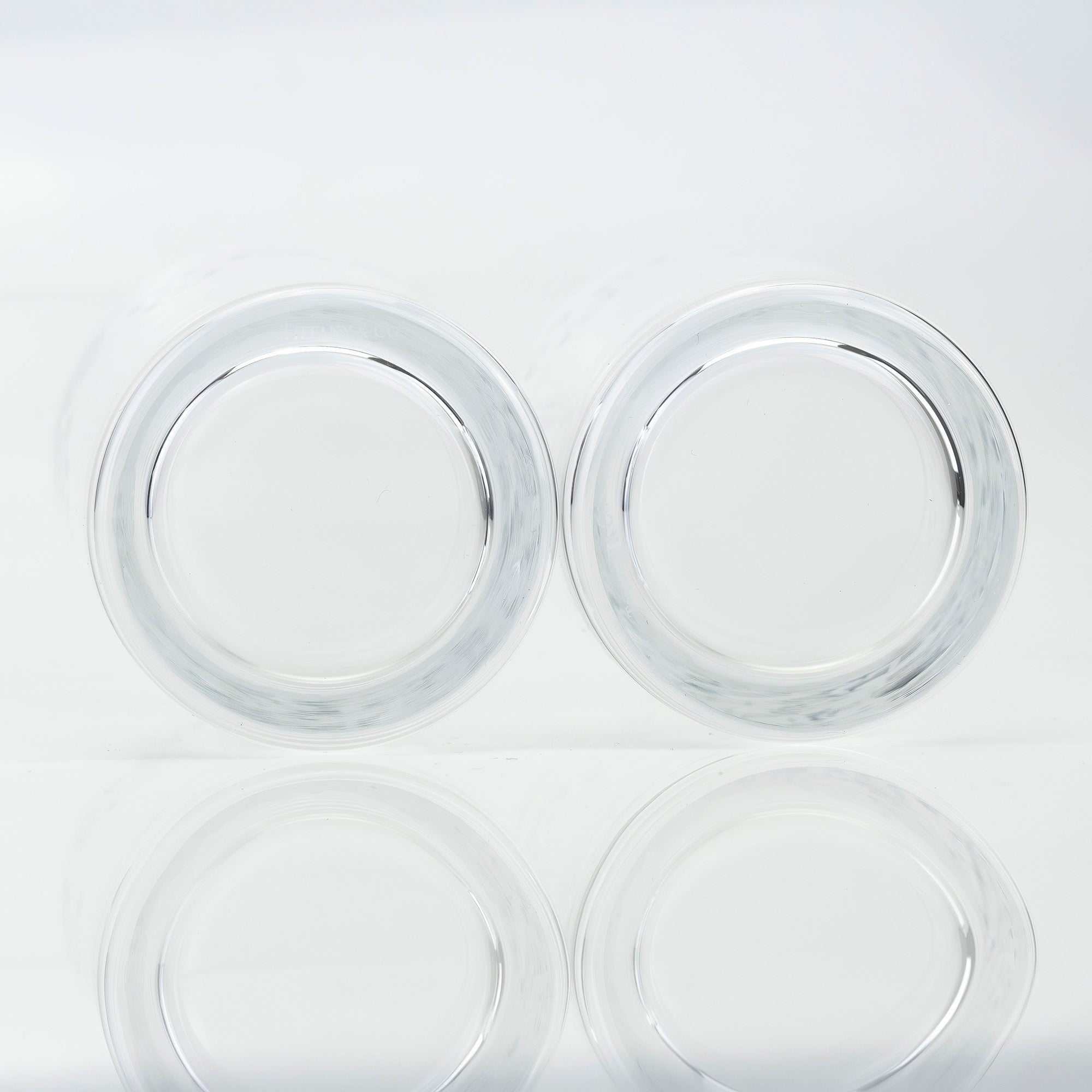 ティファニー TIFFANY&Co. 朝顔 ASAGAO エッチング タンブラー ペア クリスタルガラス ハイボールグラス【箱付】