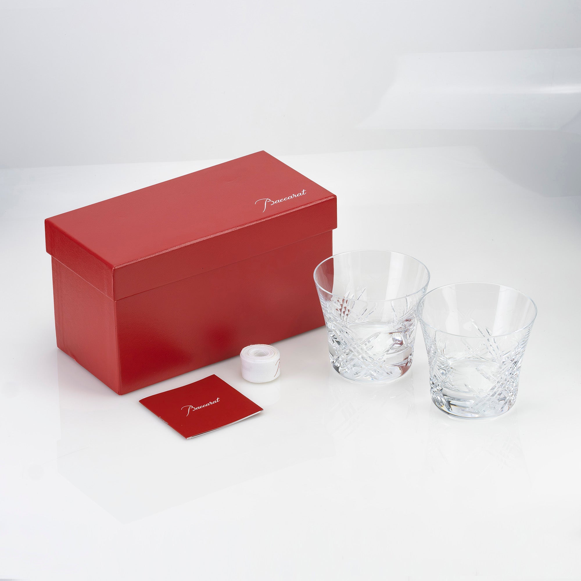 バカラ Baccarat 2014年 イヤータンブラー ステラ Stella ペア ロックグラス クリスタルグラス 美品【箱付】