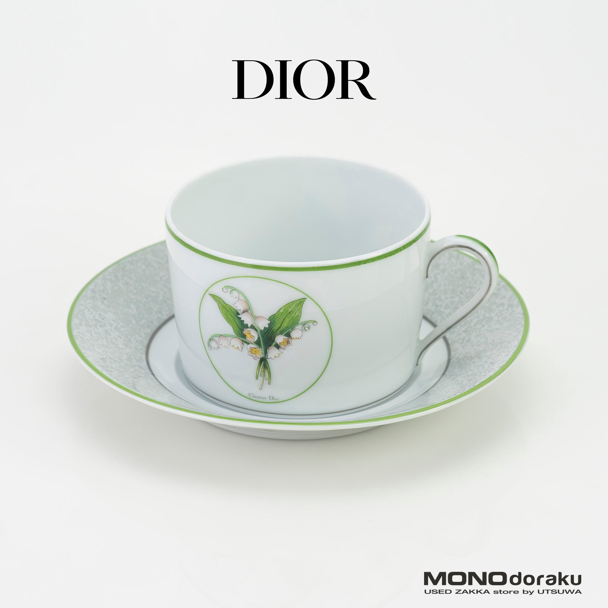 クリスチャンディオール ミリーラフォレ スズラン カップ&ソーサー リモージュ磁器 フランス製 Christian Dior MILLY-LA-FORET