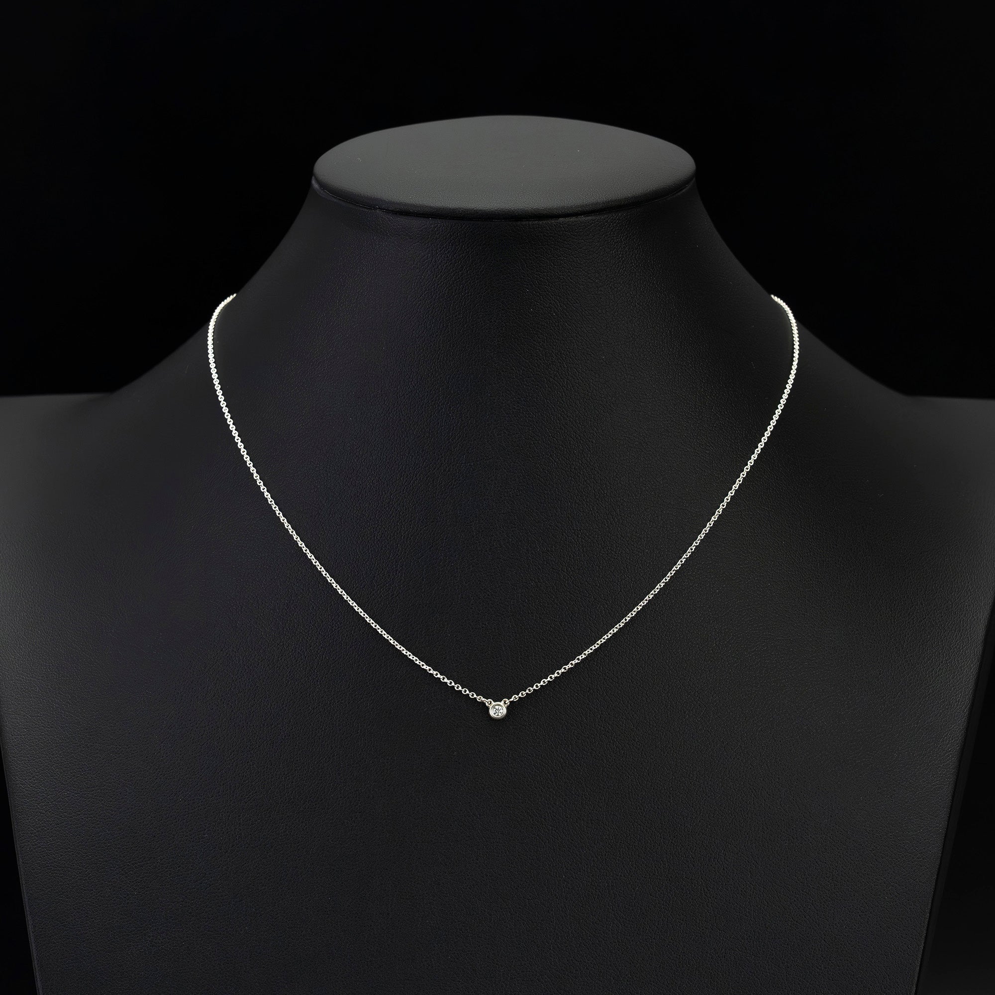 ティファニー バイザヤード ネックレス ダイヤモンド シルバー925 エルサ・ペレッティ 【箱・保存袋付】(1)