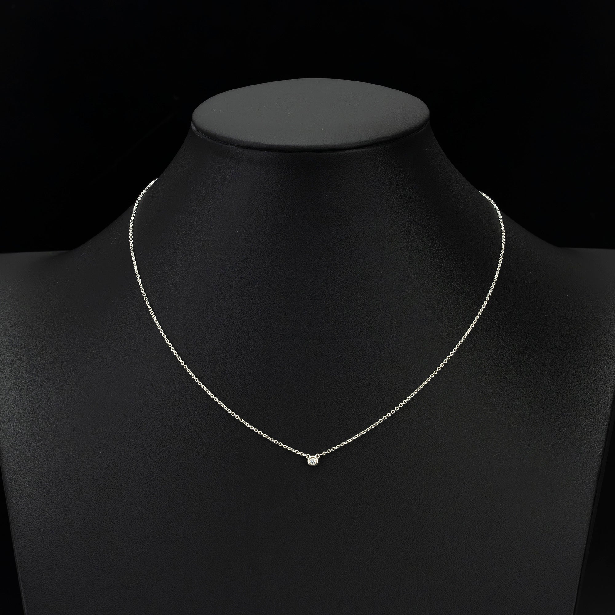 ティファニー バイザヤード ネックレス ダイヤモンド シルバー925 エルサ・ペレッティ 【箱・保存袋付】(2)