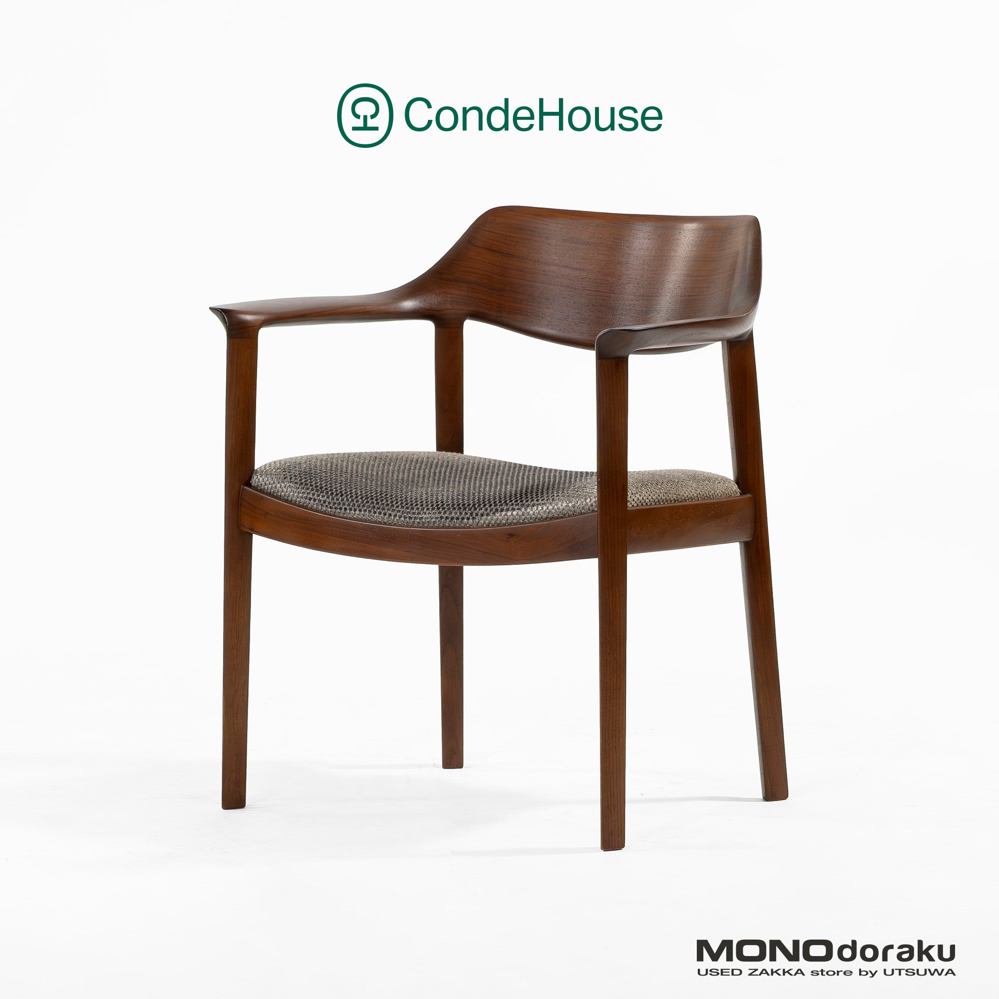 ダイニングチェア カンディハウス CondeHouse WING LUX LD アームチェア ウォールナット無垢材 北欧モダン 和モダン ナチュラル 旭川家具