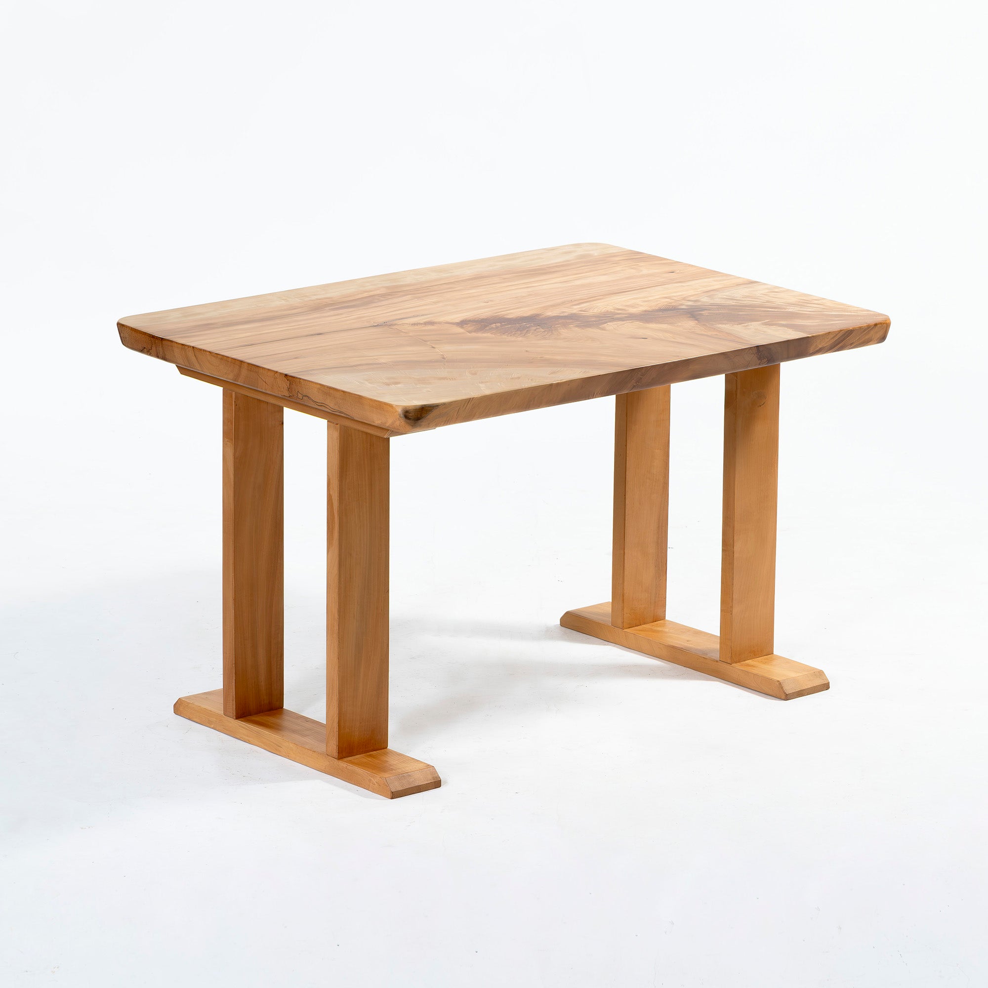 ダイニングテーブル BC工房 栃一枚板 LDテーブル 幅100cm 無垢材 コンパクト ◆天板再塗装済み◆ トチ材 一枚板テーブル リビングテーブル