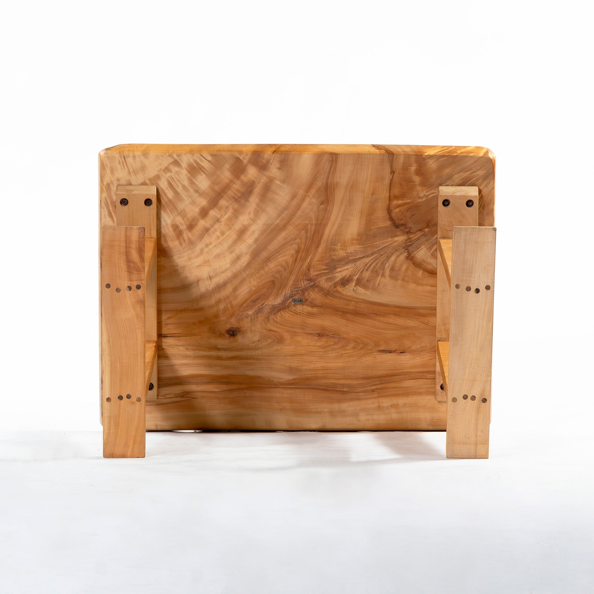 ダイニングテーブル BC工房 栃一枚板 LDテーブル 幅100cm 無垢材 コンパクト ◆天板再塗装済み◆ トチ材 一枚板テーブル リビングテーブル