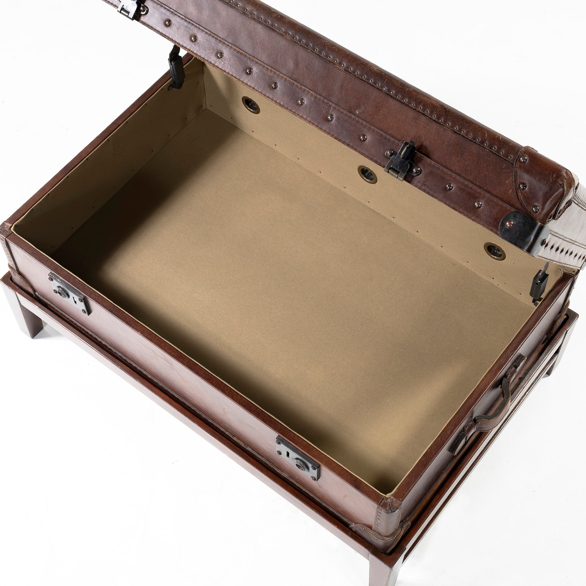 センターテーブル ハロ HALO WATSON MEDIUM TRUNK トランクテーブル レザー 専用スタンド付 ヴィンテージ風 アンティーク アスプルンド