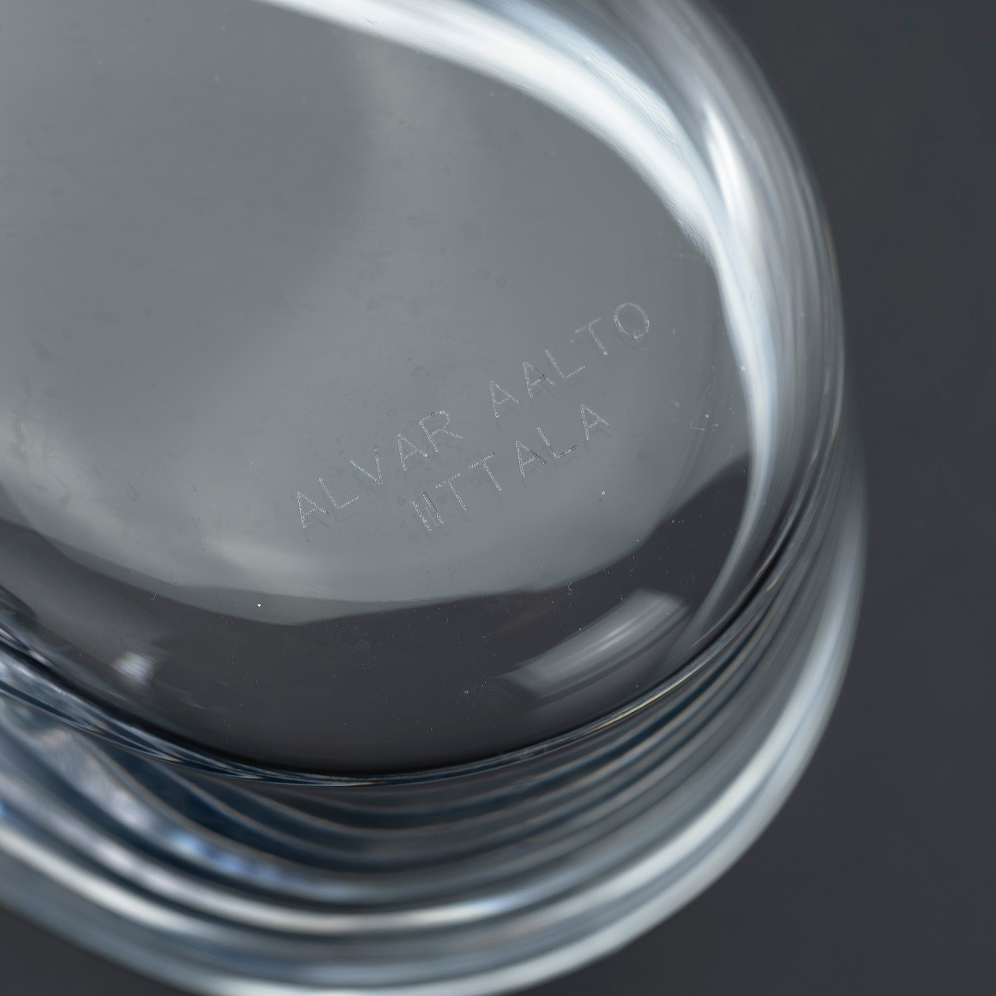 イッタラ アルヴァ・アアルト コレクション ボウル 50×195mm クリア ガラス 北欧デザイン フィンランド製 美品【箱付】