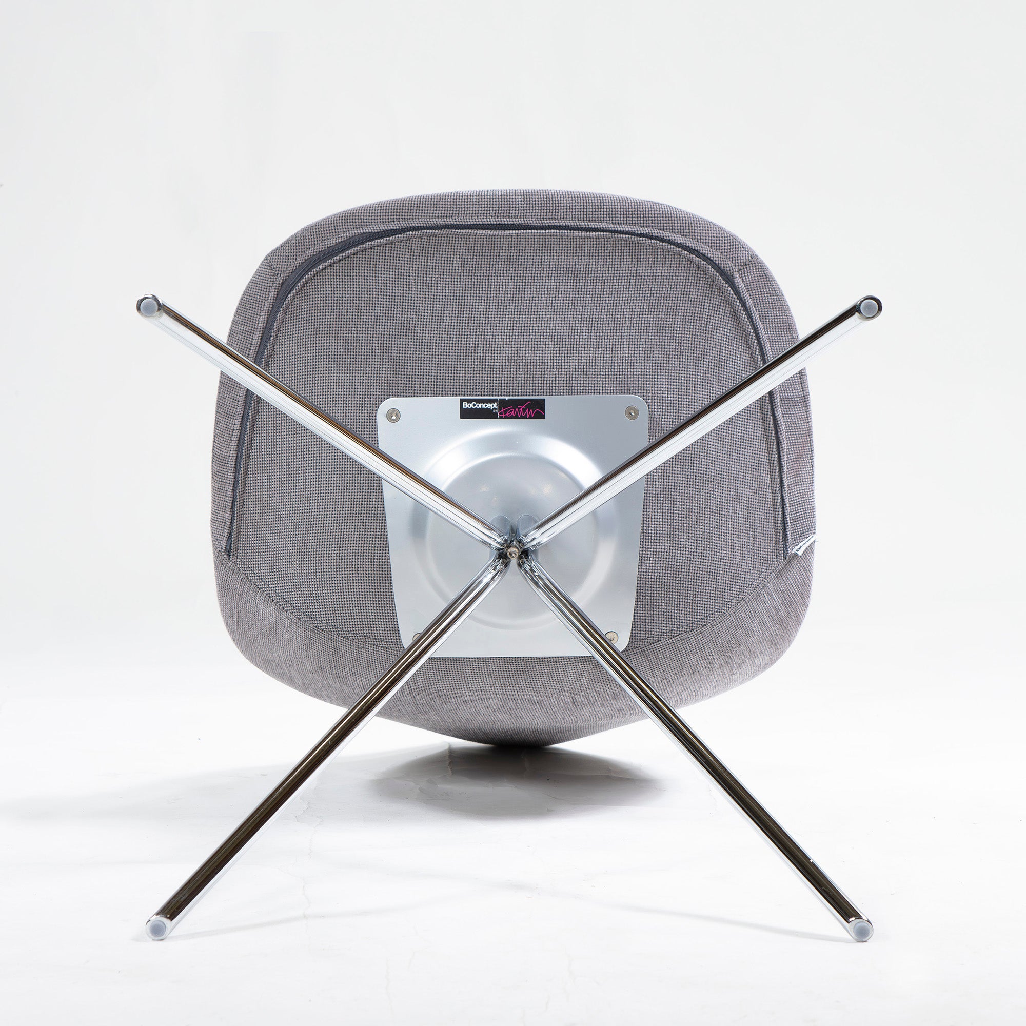ダイニングチェア ボーコンセプト BoConcept Ottawa ファブリック グレー系 有機的フォルム デザイナーズ 北欧モダン ミッドセンチュリー