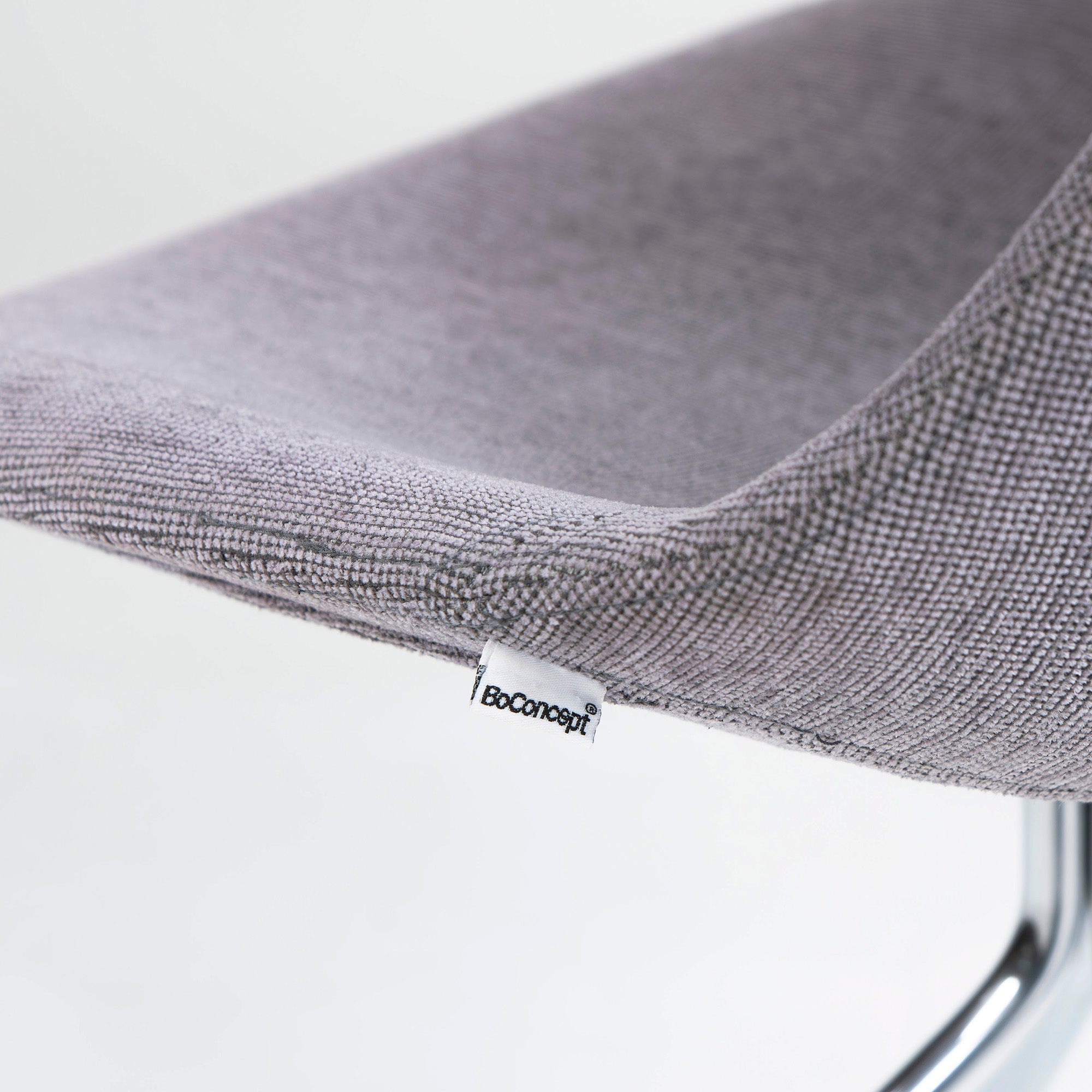 ダイニングチェア ボーコンセプト BoConcept Ottawa ファブリック グレー系 有機的フォルム デザイナーズ 北欧モダン ミッドセンチュリー
