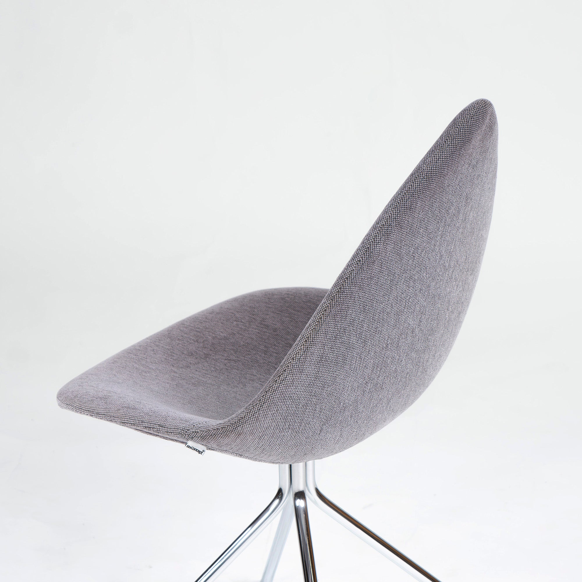 ダイニングチェア ボーコンセプト BoConcept Ottawa ファブリック グレー系 有機的フォルム デザイナーズ 北欧モダン ミッドセンチュリー