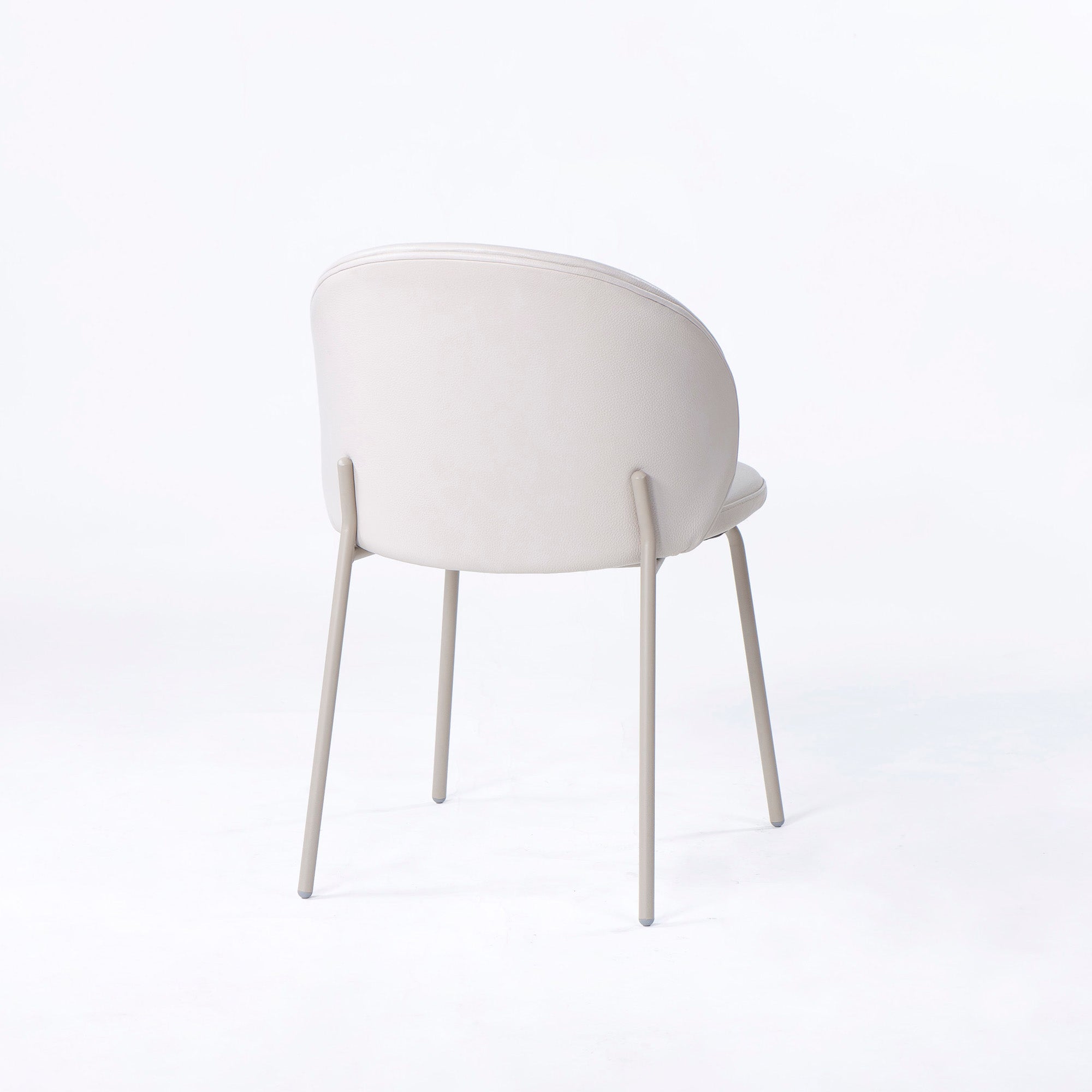 BoConcept Princeton ダイニングチェア(4) レザー ライトベージュ系 マットアッシュグレー メタル脚