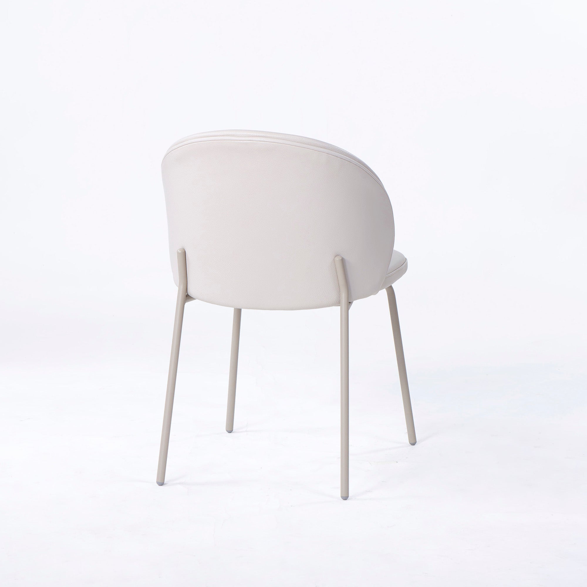 BoConcept Princeton ダイニングチェア(6) レザー ライトベージュ系 マットアッシュグレー メタル脚
