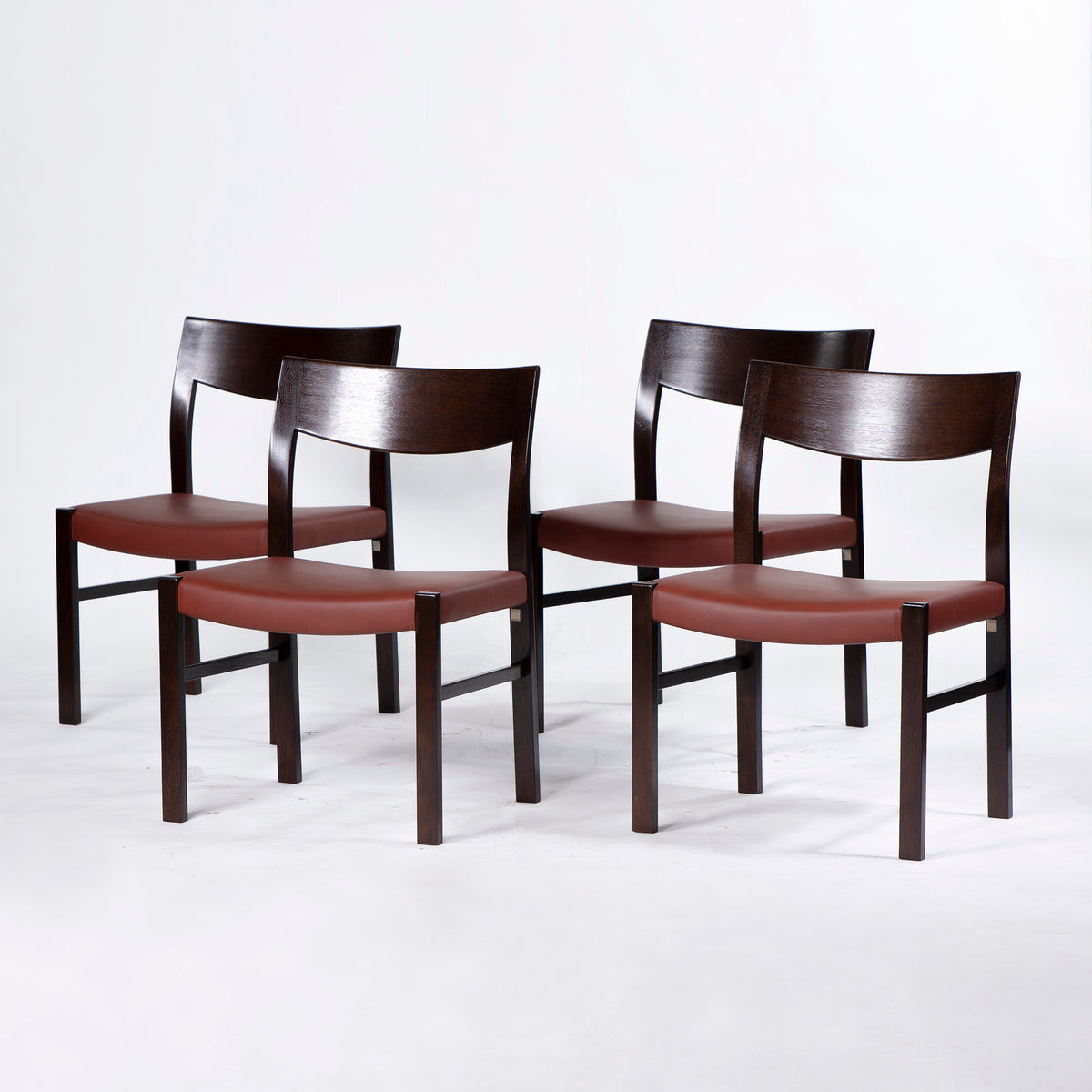 ◆Tokyo-Only Delivery◆CondeHouse LEGGERO 5-Piece Dining Set with 4 Side Chairs and Dining Table, Ash Wood, PU Leather