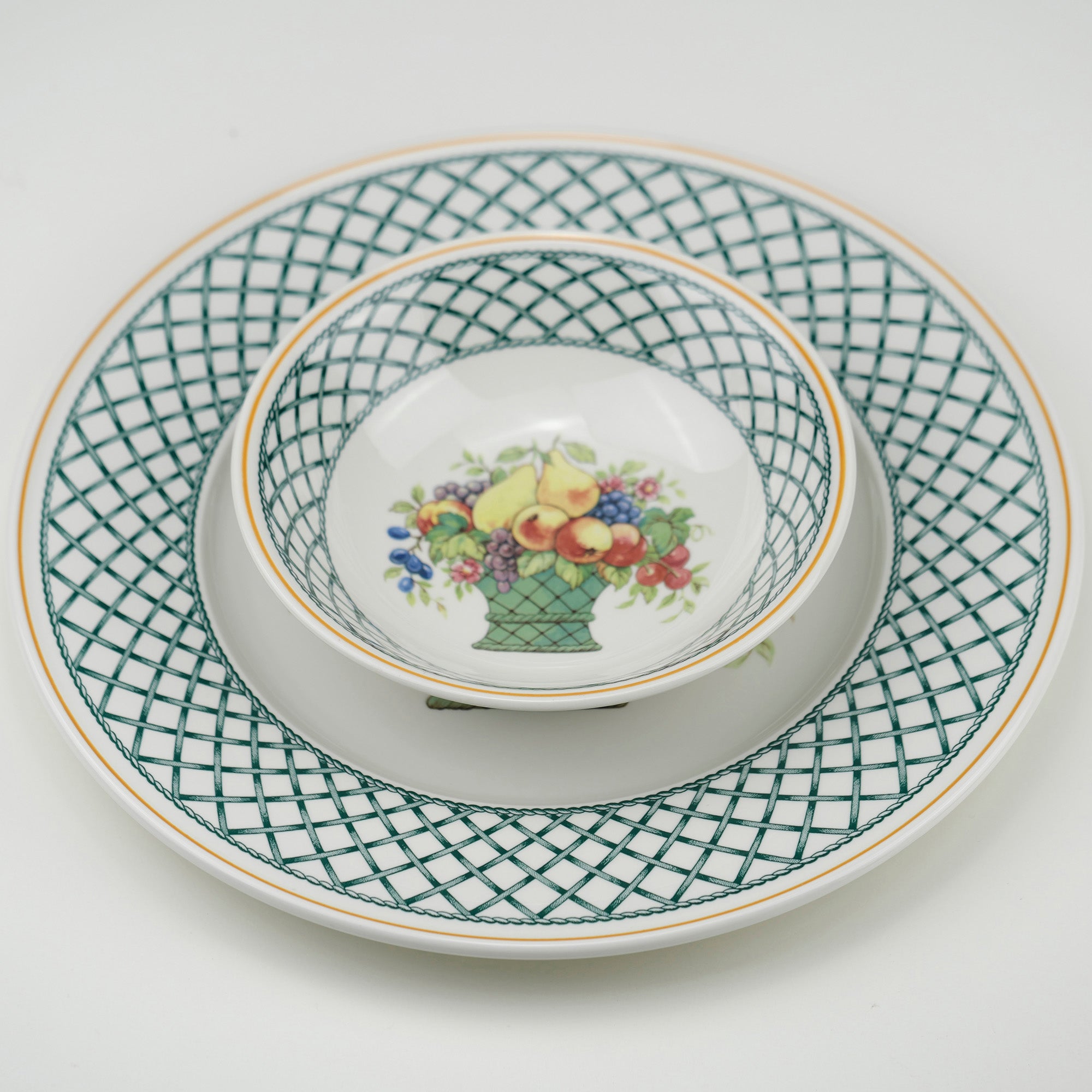 (ビレロイ&ボッホ Villeroy & Boch バスケット カップ&ソーサー・ボウル・プレート2枚セット(3)
