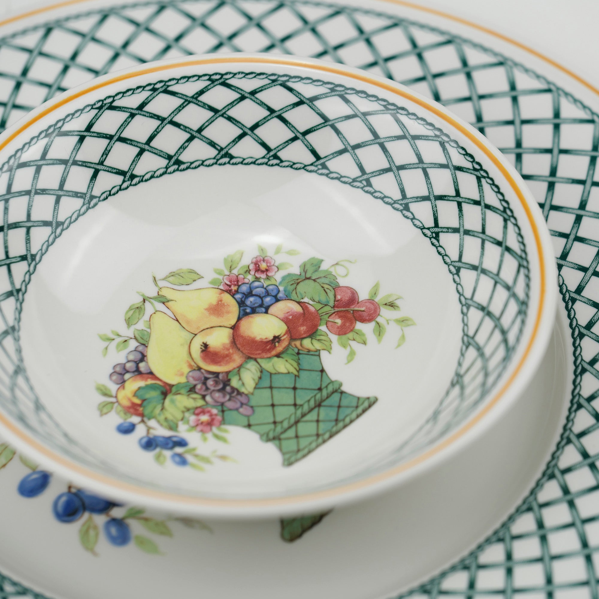 (ビレロイ&ボッホ Villeroy & Boch バスケット カップ&ソーサー・ボウル・プレート2枚セット(3)