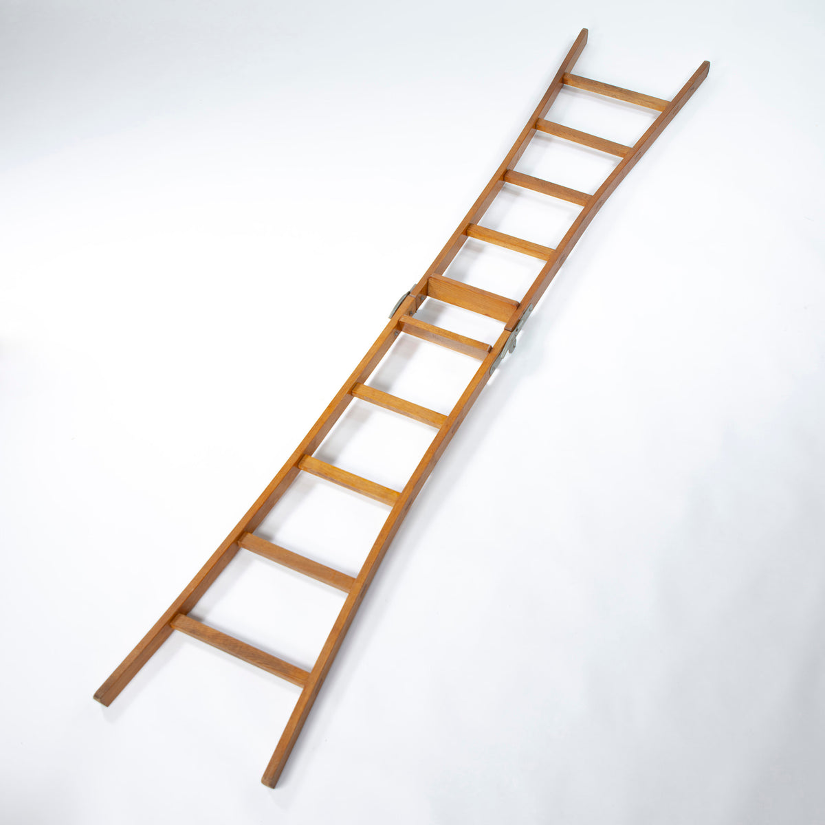 特製文化脚立 5号 ナラ材 2WAY 木製ラダー 昭和レトロ