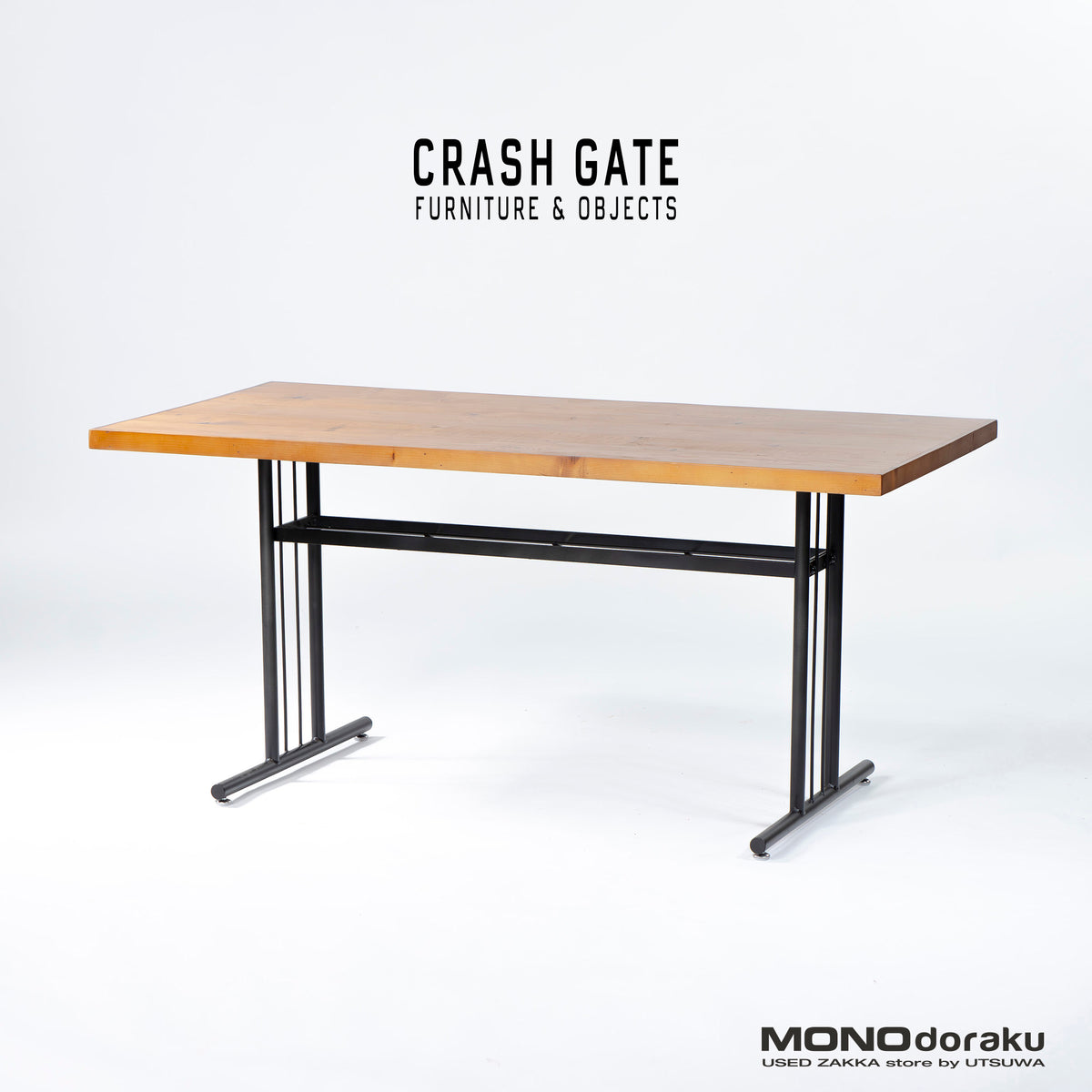 CRASH GATE Knot antiques GRIT II LDテーブル パイン古材 スチール