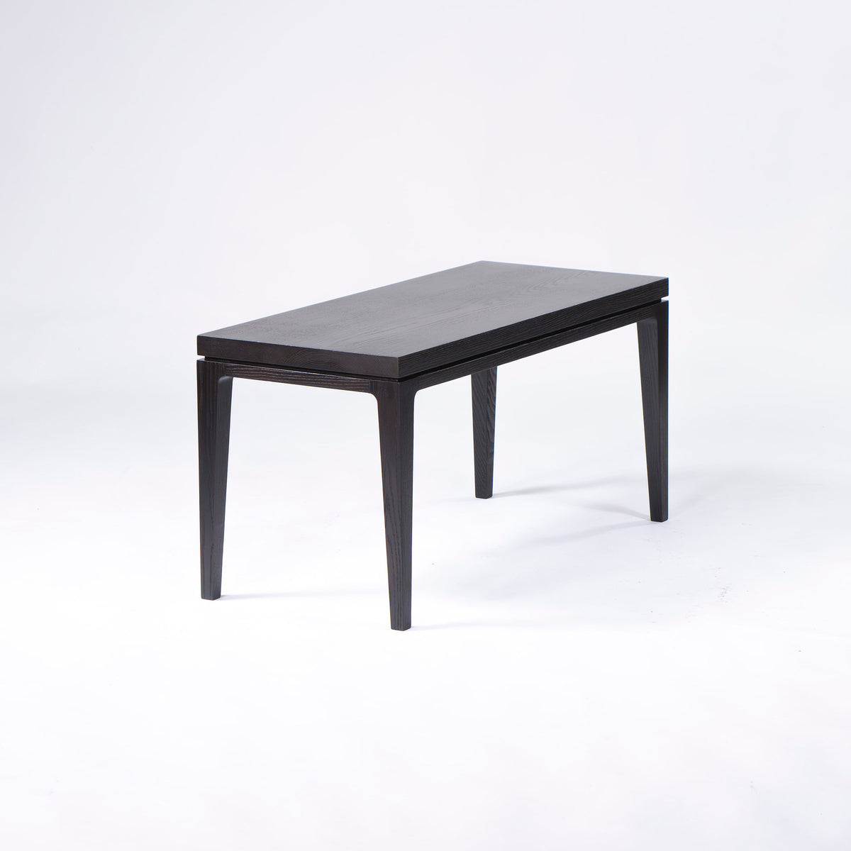 TIME & STYLEセンターテーブル アッシュ無垢材 ダークブラウン 幅90cm