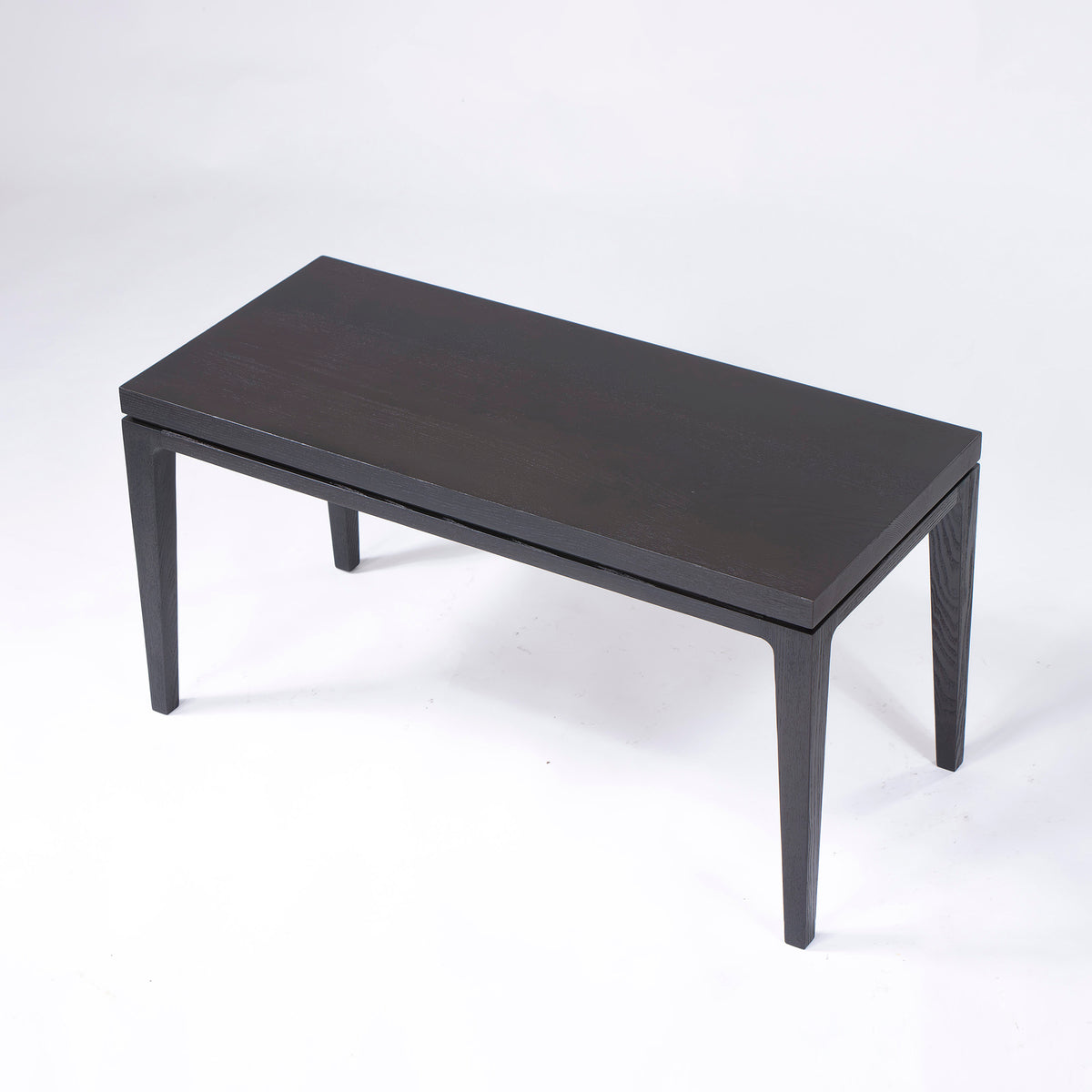 TIME & STYLEセンターテーブル アッシュ無垢材 ダークブラウン 幅90cm